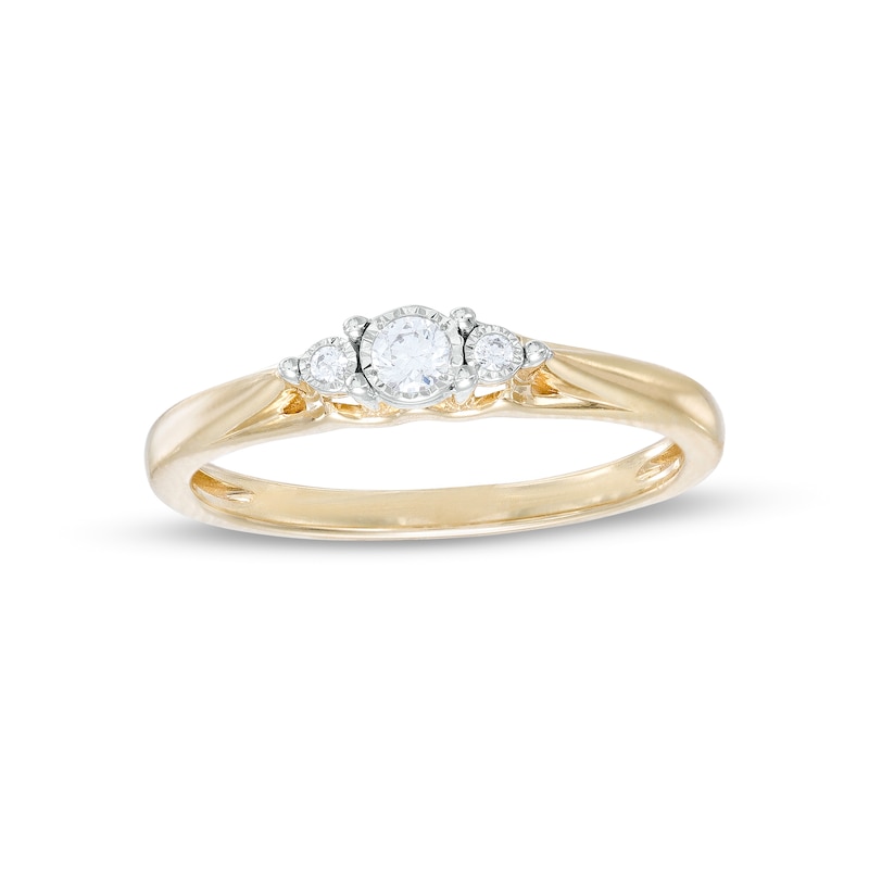 Set De 3 Bagues Or 10K Diamants Keepsake - Tailles 7 Et 11, 8.1 Grammes