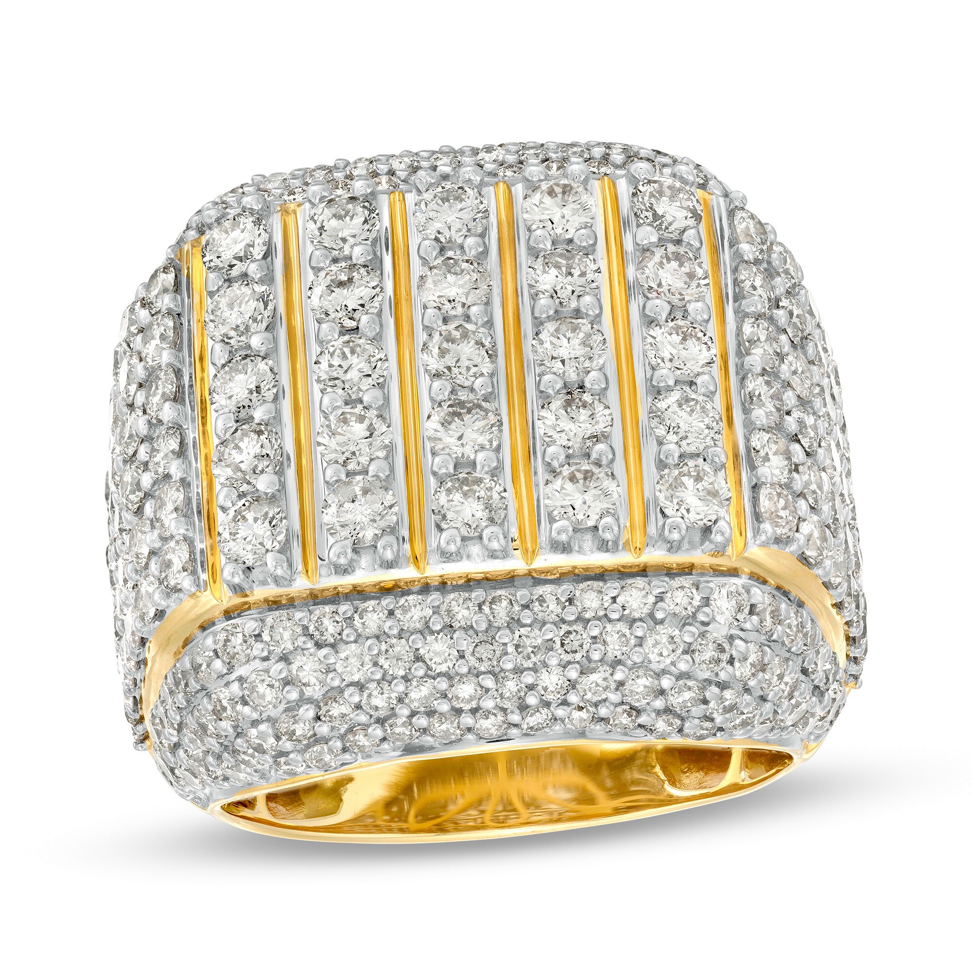 6 CT. T.W. Diamond Multi-Row Ring in 10K Gold | Zales Outlet
