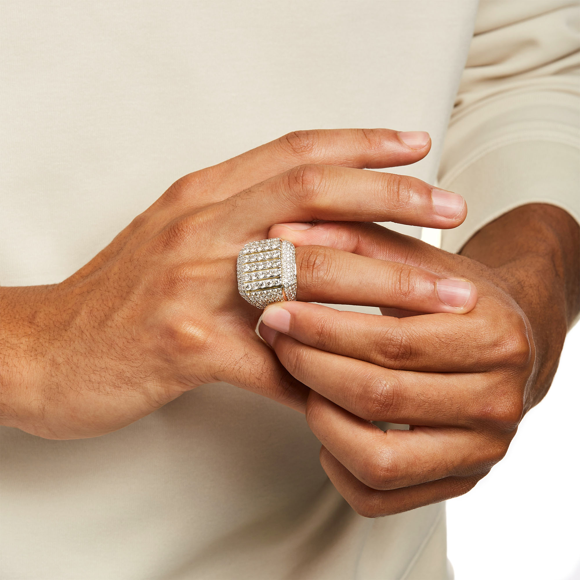 6 CT. T.W. Diamond Multi-Row Ring in 10K Gold | Zales Outlet