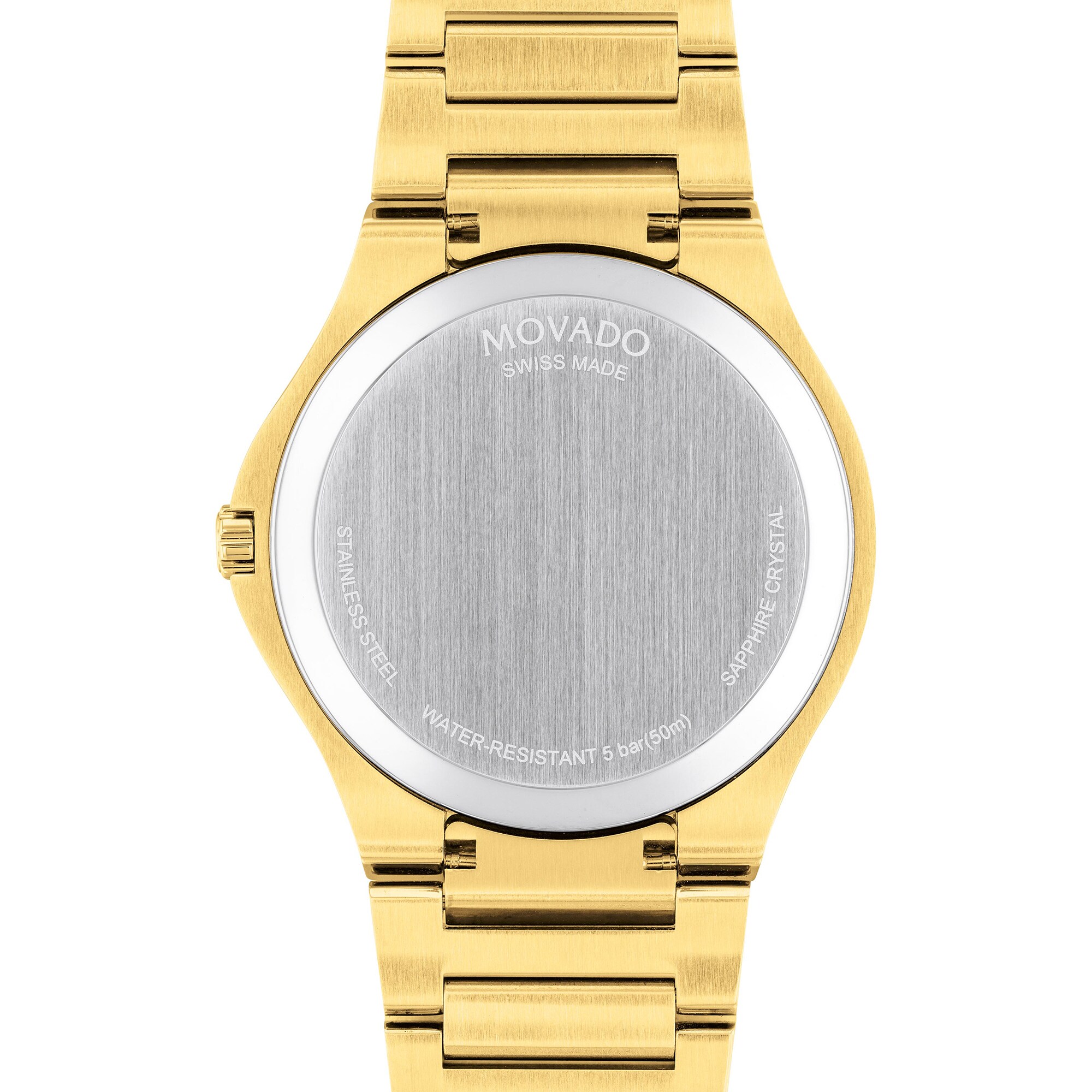 Men's Movado SE Gold-Tone PVD Watch with Grey Dial (Model: 0607707