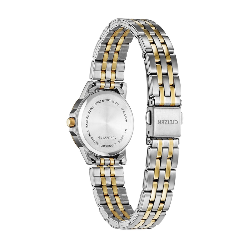 Ladies' Citizen Quartz Classic Two-Tone Watch with Silver-Tone