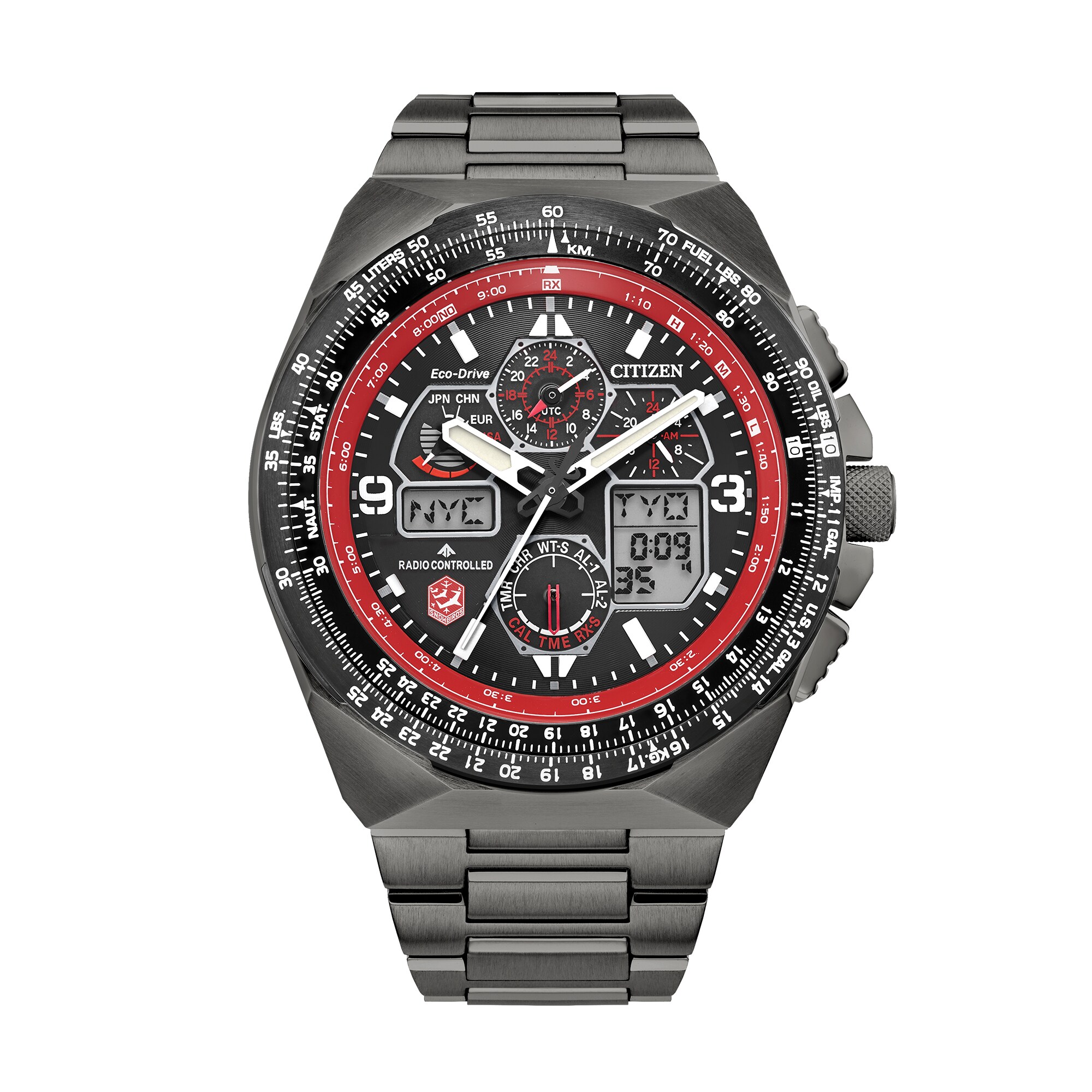 Men's Citizen Eco-Drive® Sport Snowbirds Skyhawk A-T Two-Tone