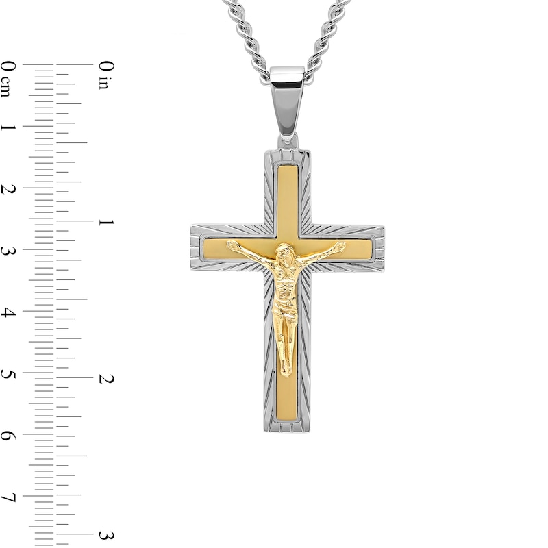 Aazon.co: 14k Yellow Gold Cross Pendant Necklace on an 18 in. chain