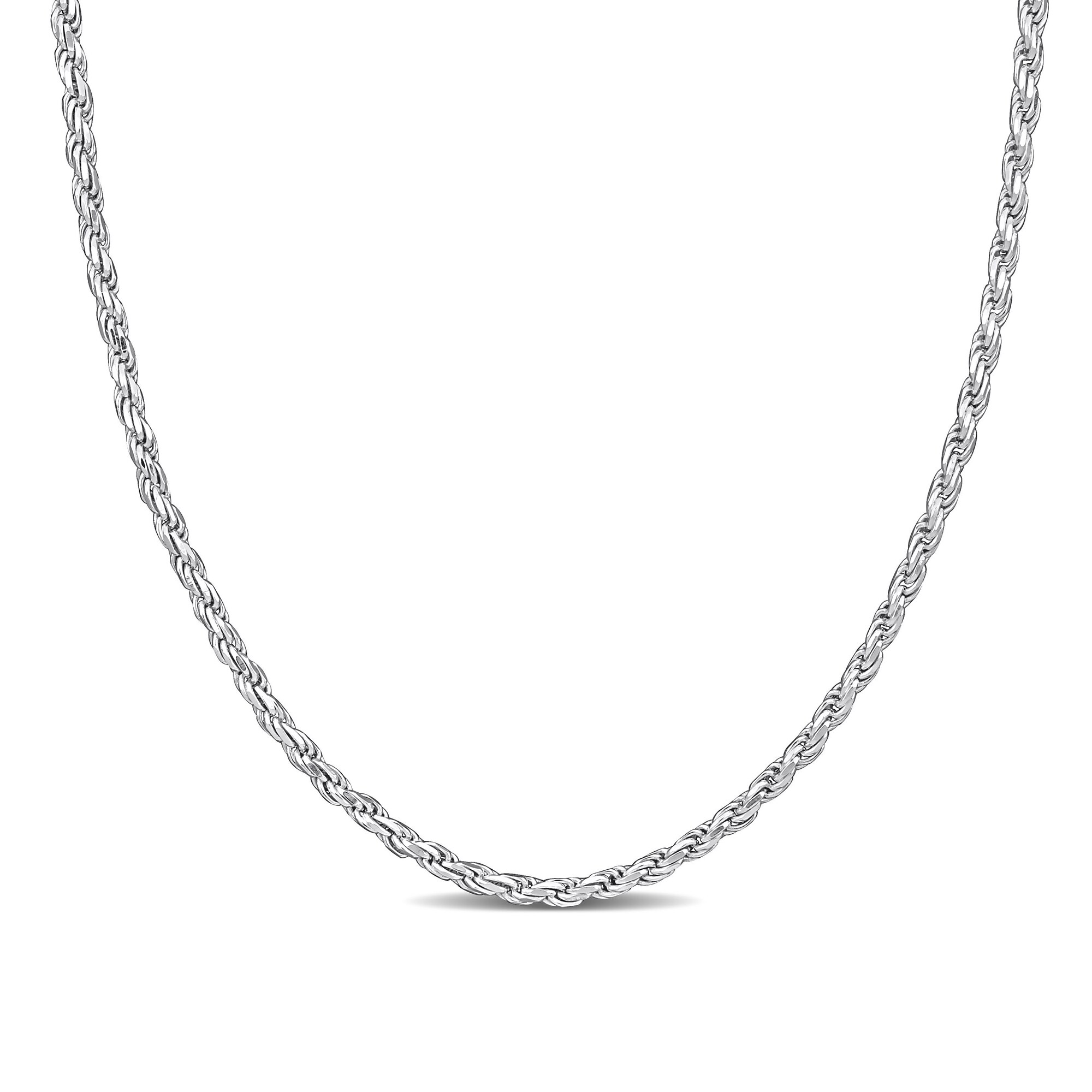 2.2mm Rope Chain Necklace in Sterling Silver | Peoples Jewellers