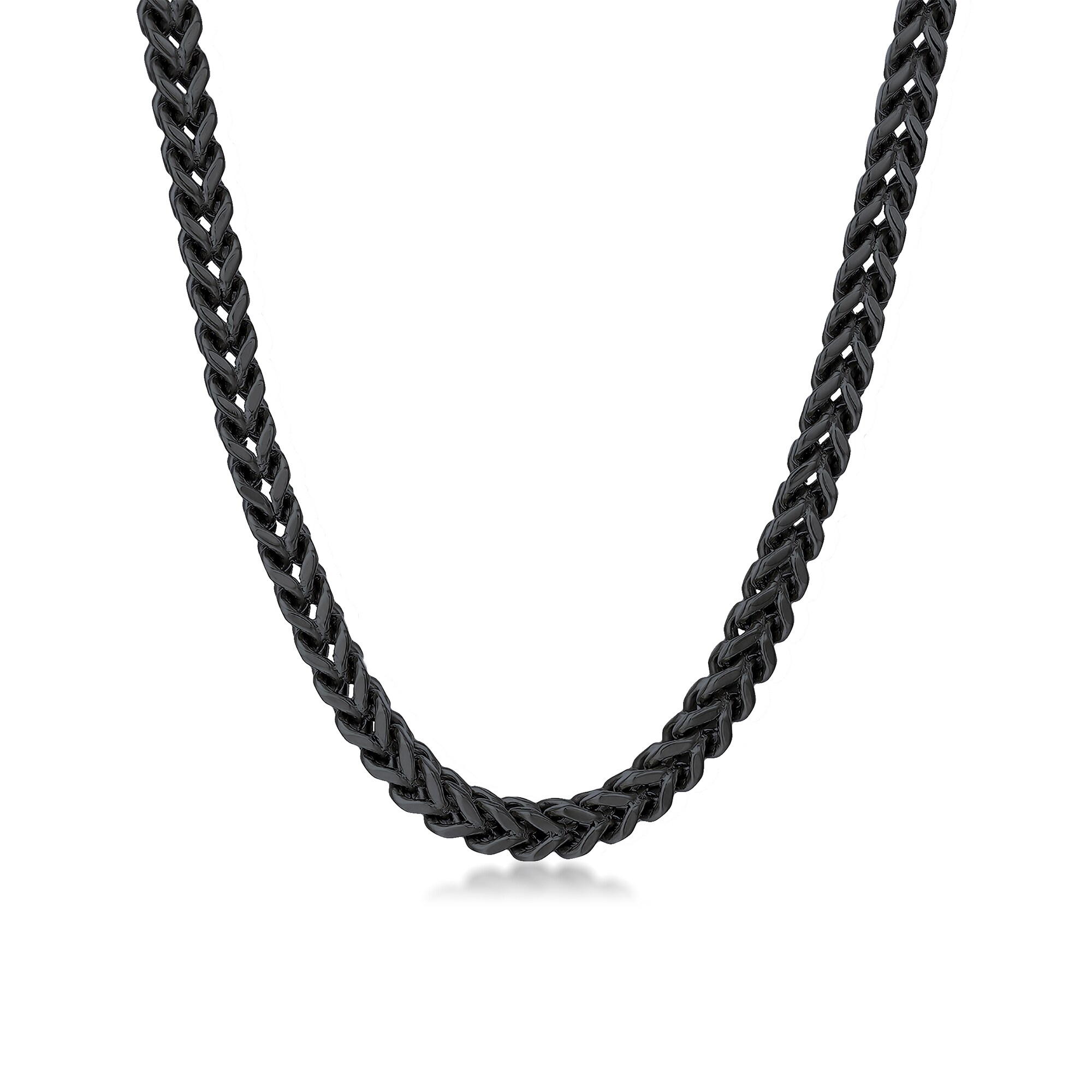 Men's 6.0mm Multi-Finish Foxtail Chain Necklace in Solid Stainless