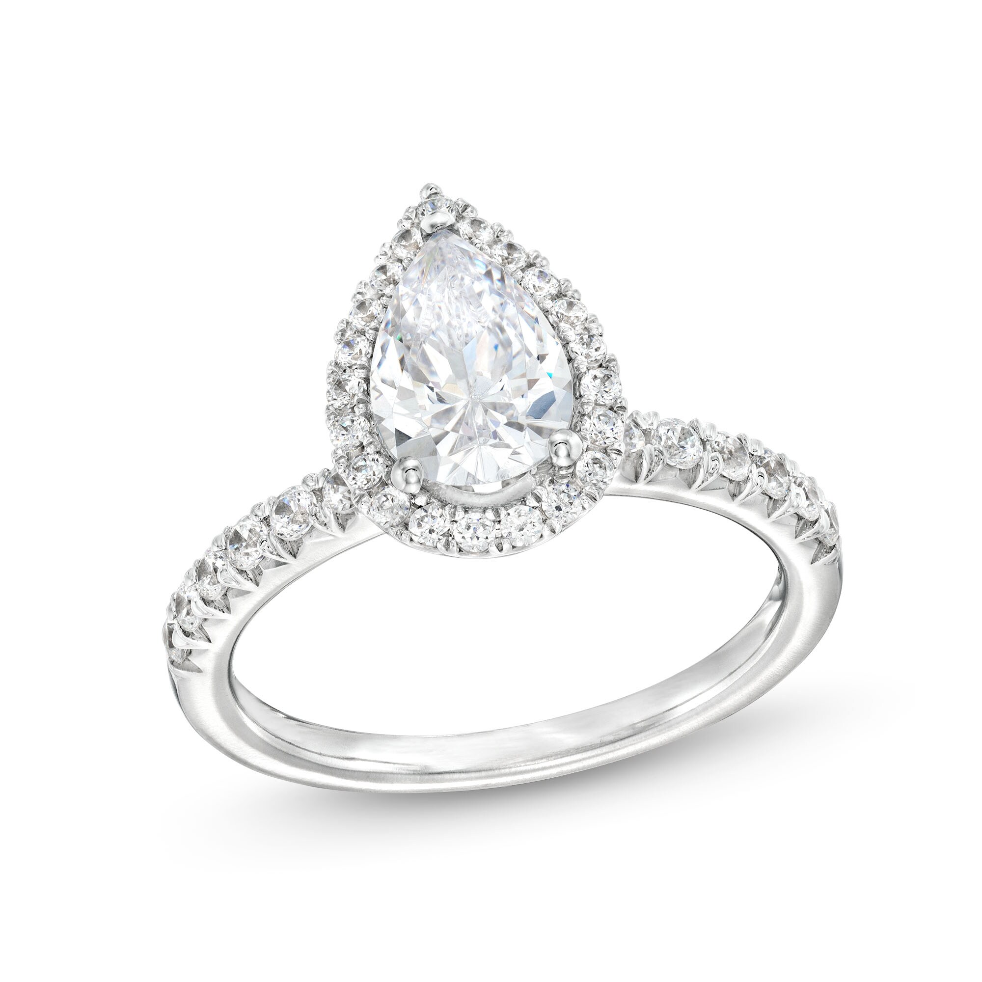 ⭐︎⭐︎⭐︎ 2 CT. T.W. Certified Pear-Shaped Lab-Grown Diamond Frame
