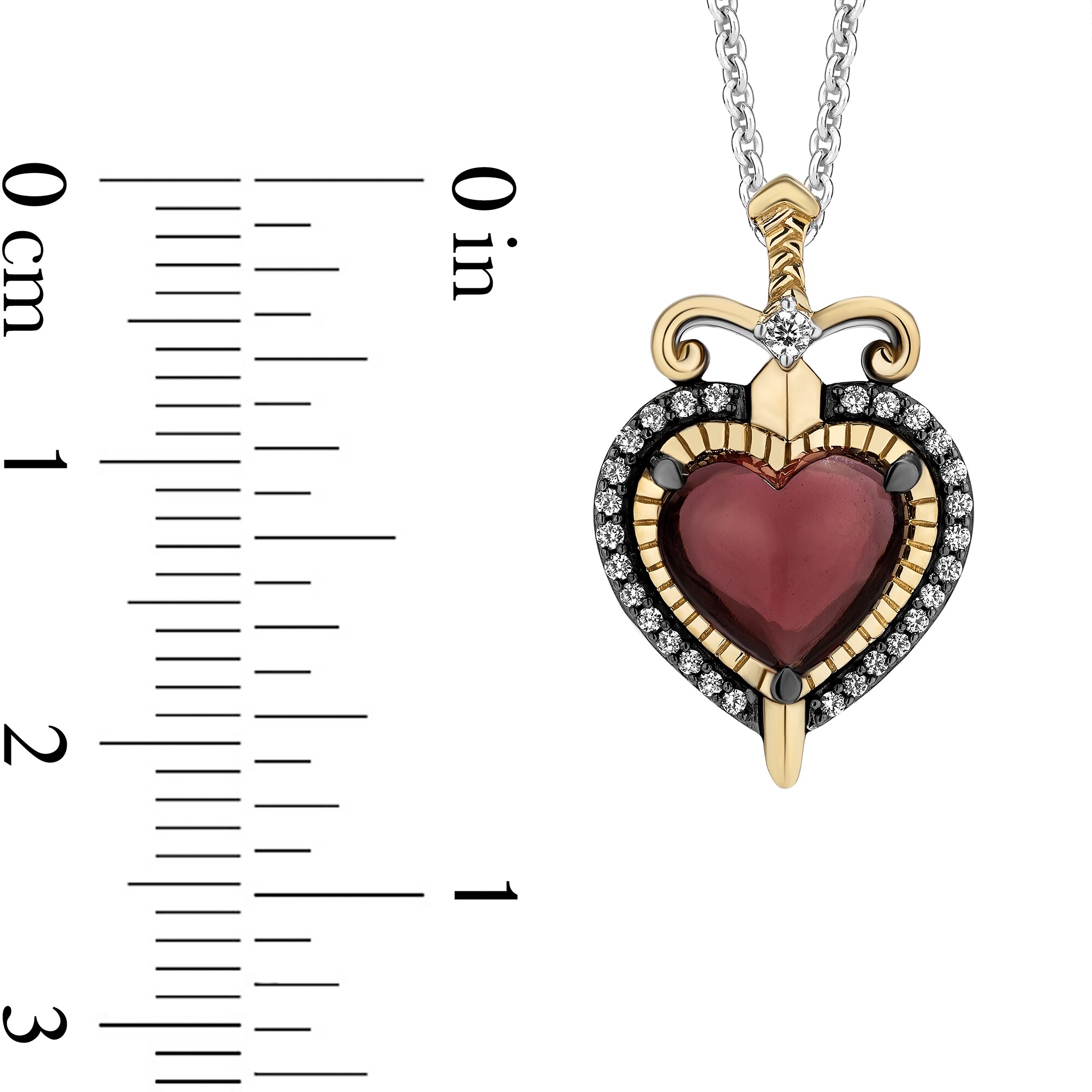Enchanted Disney Villains Evil Queen Garnet Diamond Heart and