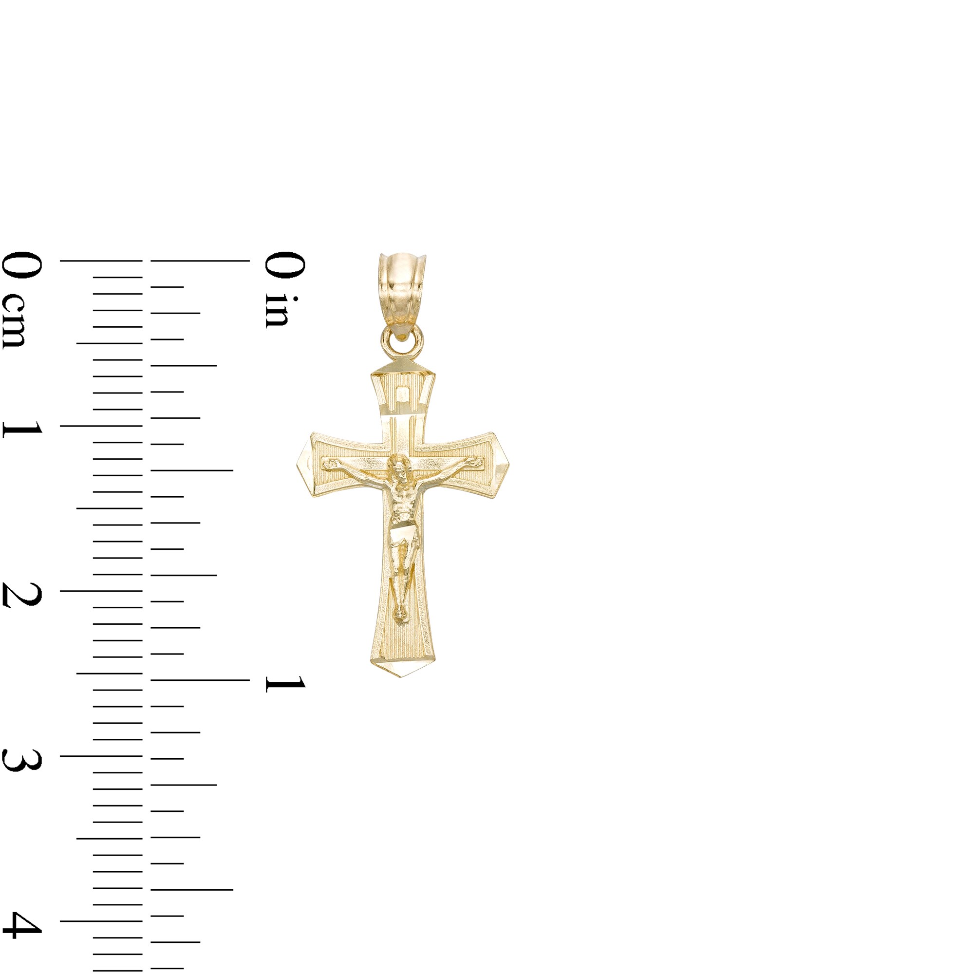 Small Bold Crucifix Necklace Charm in 10K Gold | Zales Outlet