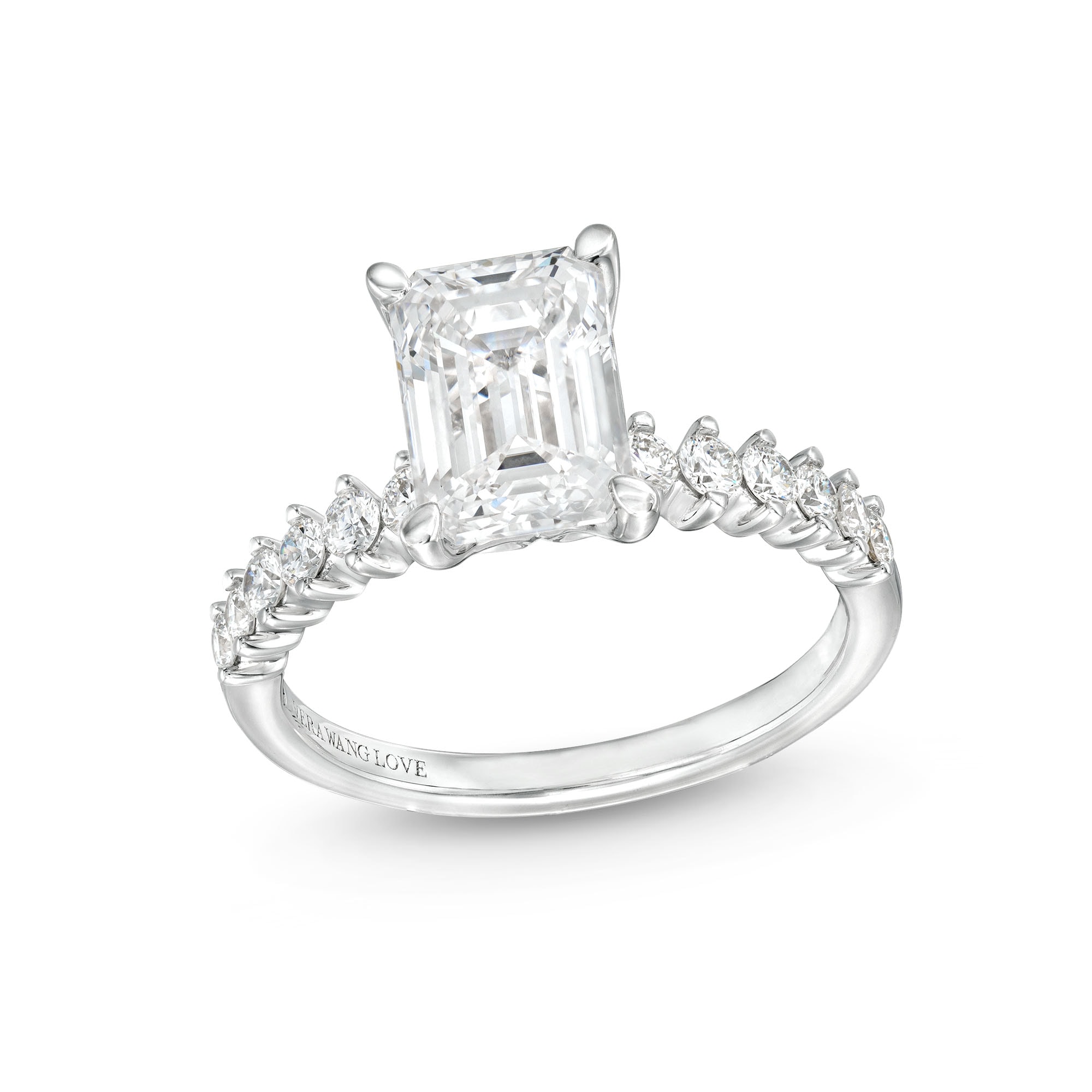 Vera Wang Love Collection 2-1/3 CT. T.W. Emerald-Cut Certified Lab