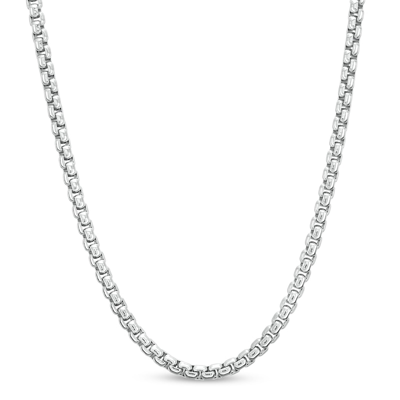 Box Chain Necklace in Solid Sterling Silver 22&quot
