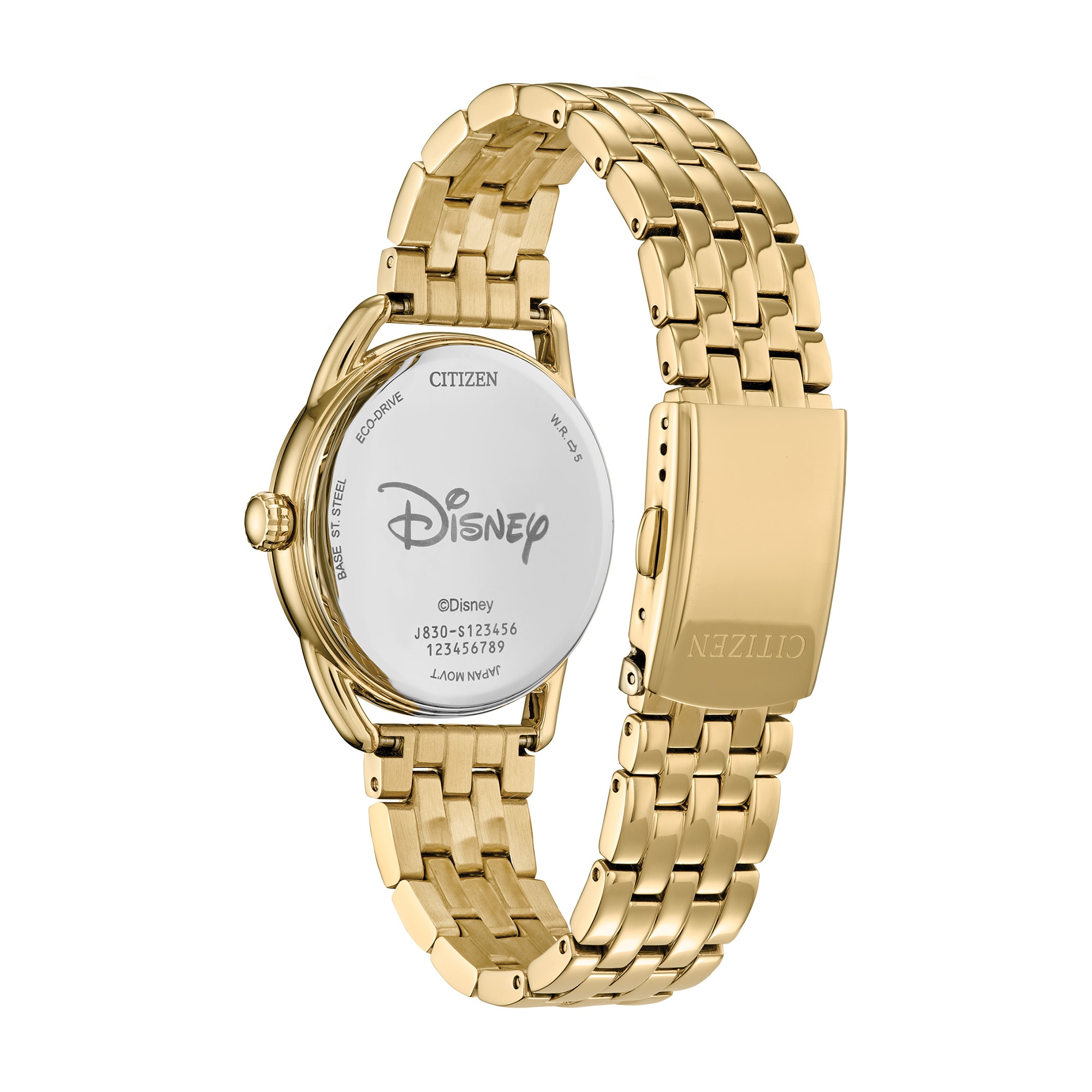 Ladies' Citizen Eco-Drive® Mickey Mouse with Flowers Gold-Tone