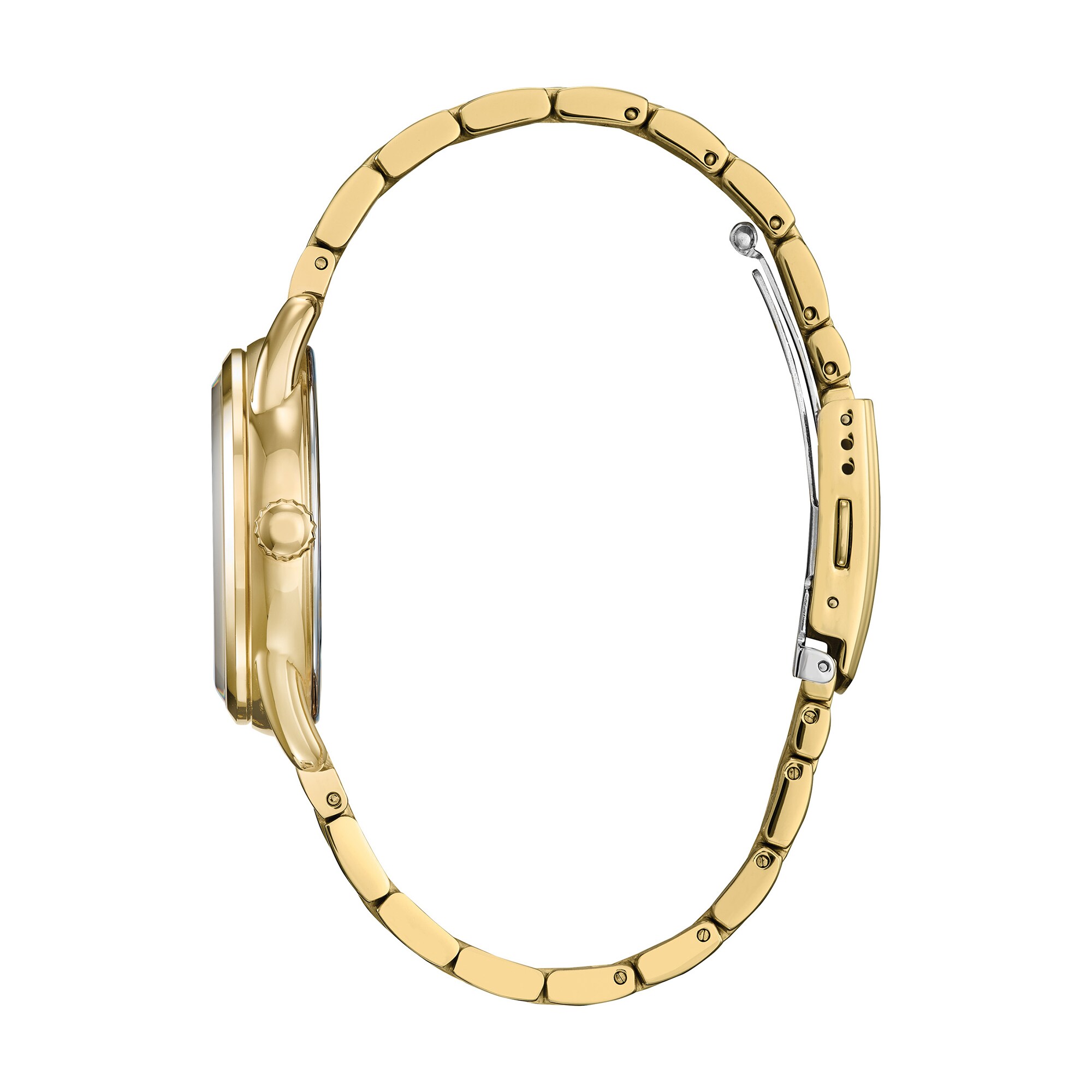 Ladies' Citizen Eco-Drive® Mickey Mouse with Flowers Gold-Tone