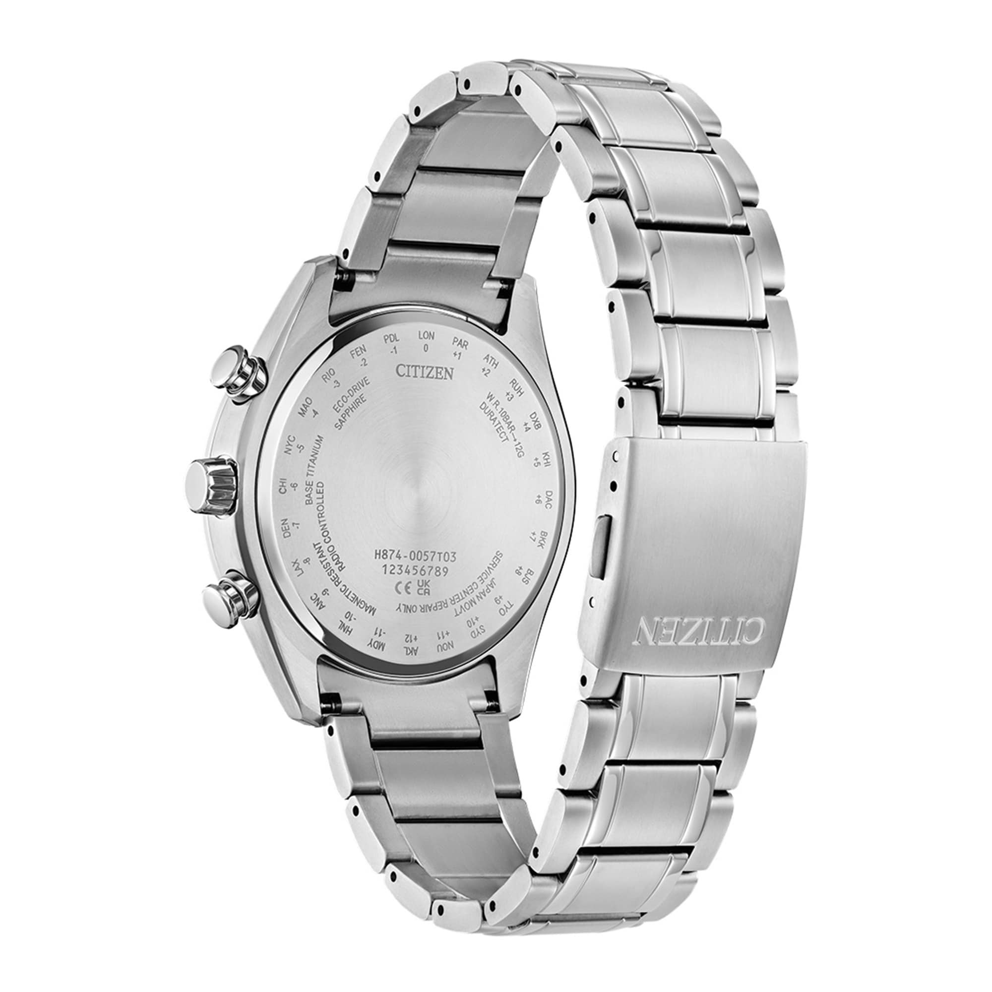 マンボー 55 Men's Citizen Eco-Drive® Sport Luxury Super Titanium™ Radio