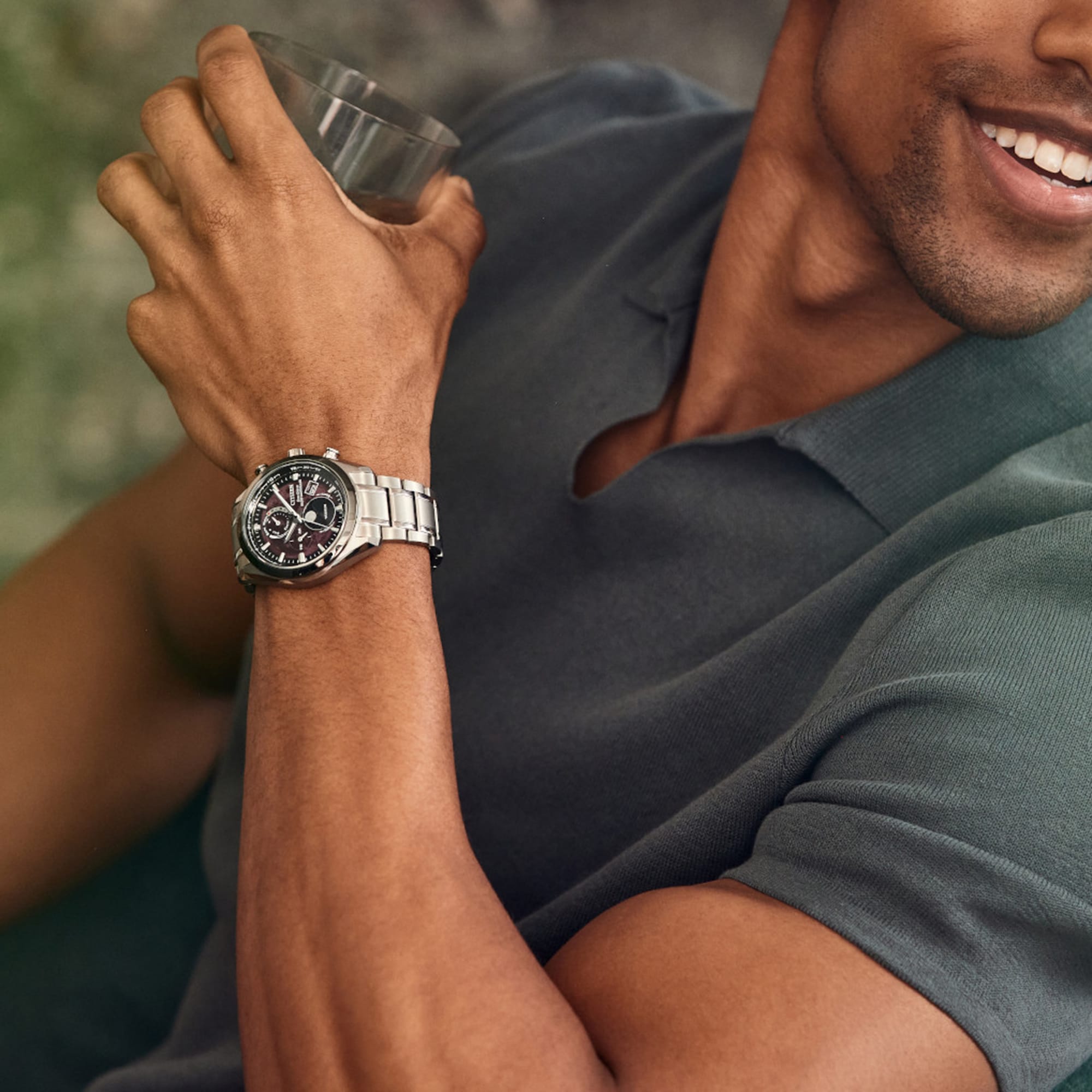 Men's Citizen Eco-Drive® Sport Luxury Super Titanium™ Radio