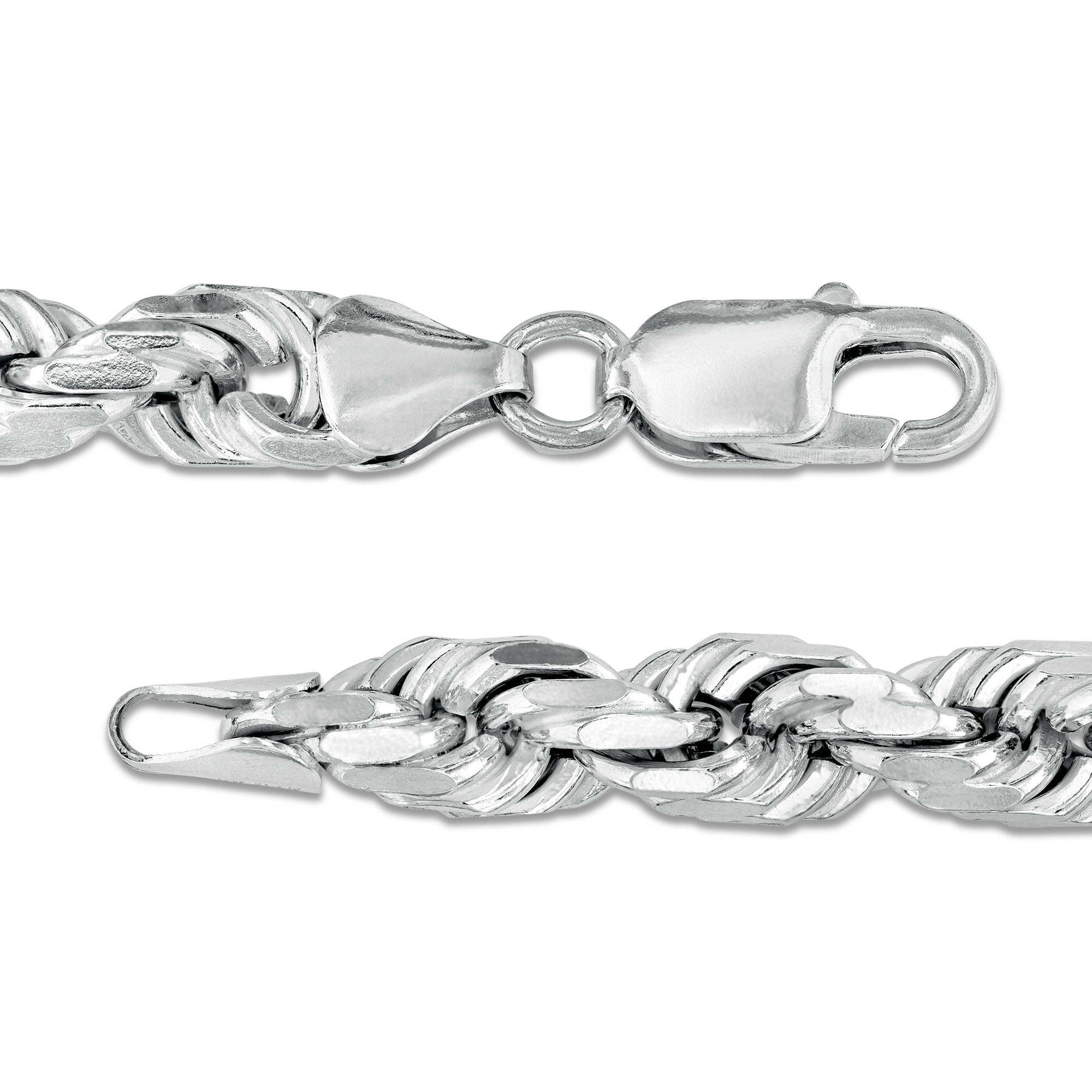 7.2mm Rope Chain Necklace in Solid Sterling Silver - 20&quot
