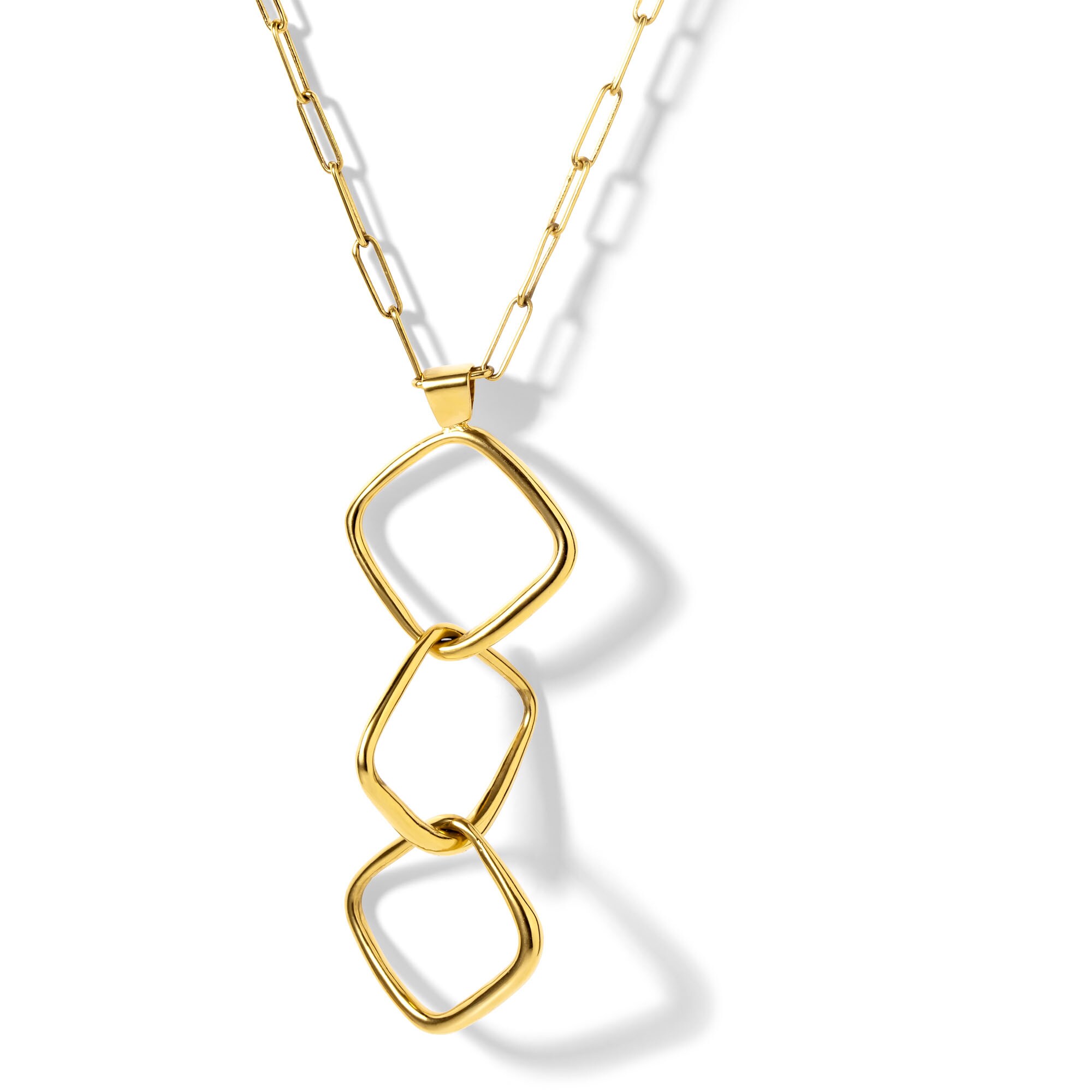 Zales x SOKO Laini Dangle Necklace in Brass with 24K Gold Plate