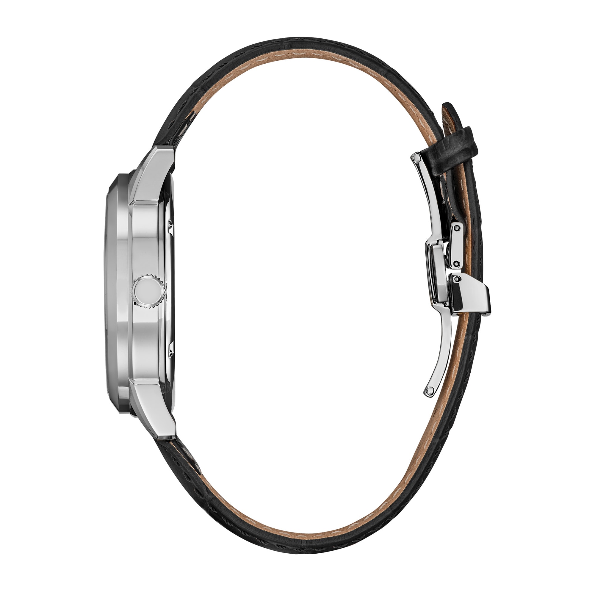 Men's Citizen Rolan Watch in Stainess Steel with Grey Leather