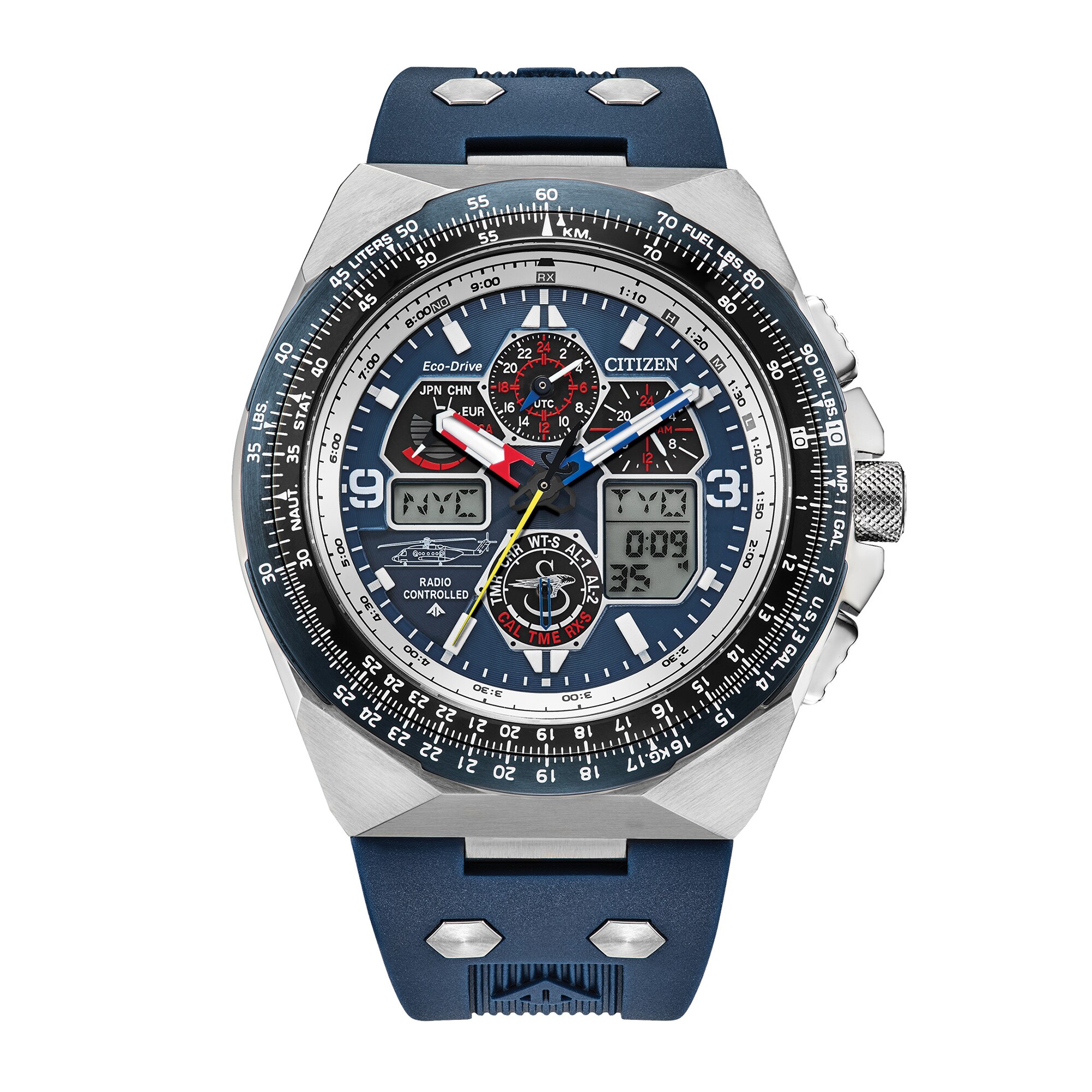 Men's Citizen Promaster Skyhawk A-T in Stainless Steel with Blue