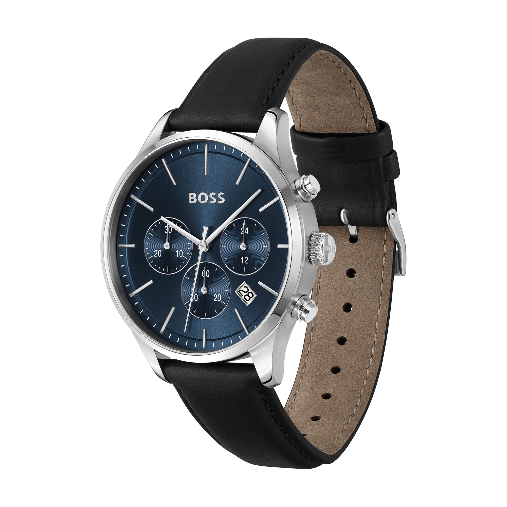 【最終値下価格】BOSS 「BOSS ONE」 ネイビー 46 BOSS Avery Chronograph Men's Watch with Dark Blue Dial (Model