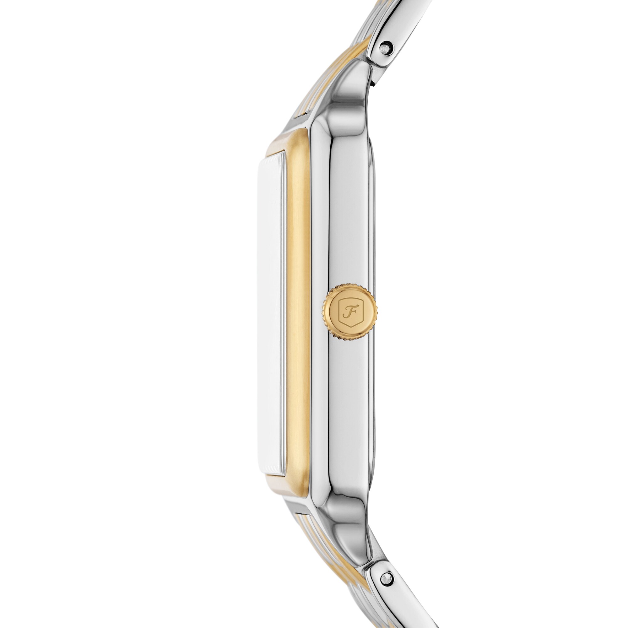Ladies' Fossil Raquel Crystal Accent Two-Tone IP Watch with