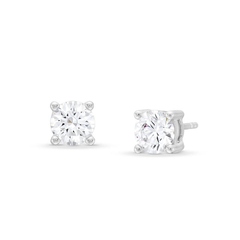 Certified Lab-Grown Diamond Solitaire Stud Earrings