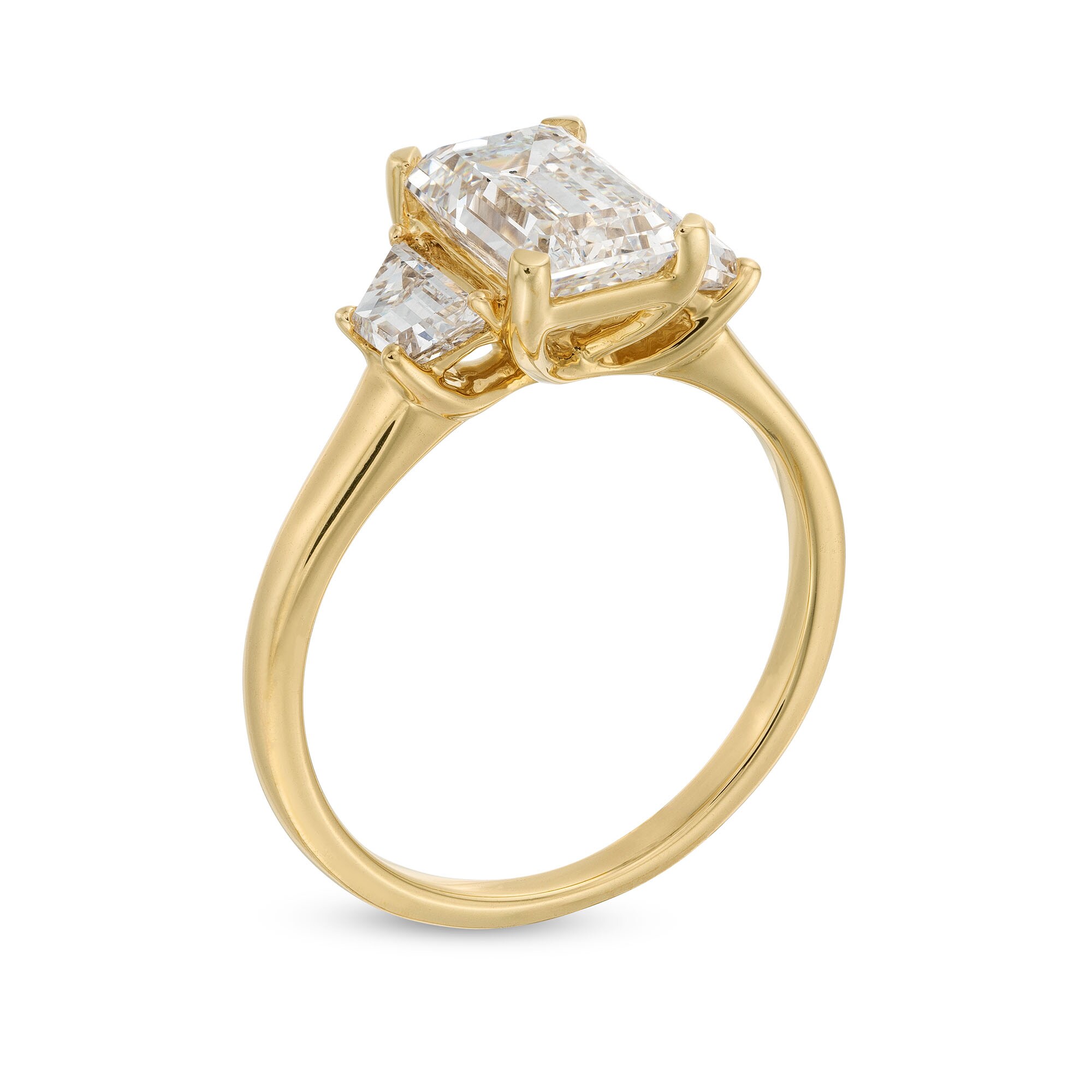 2-1/2 CT. T.W. Emerald and Trapezoid-Cut Certified Lab-Grown