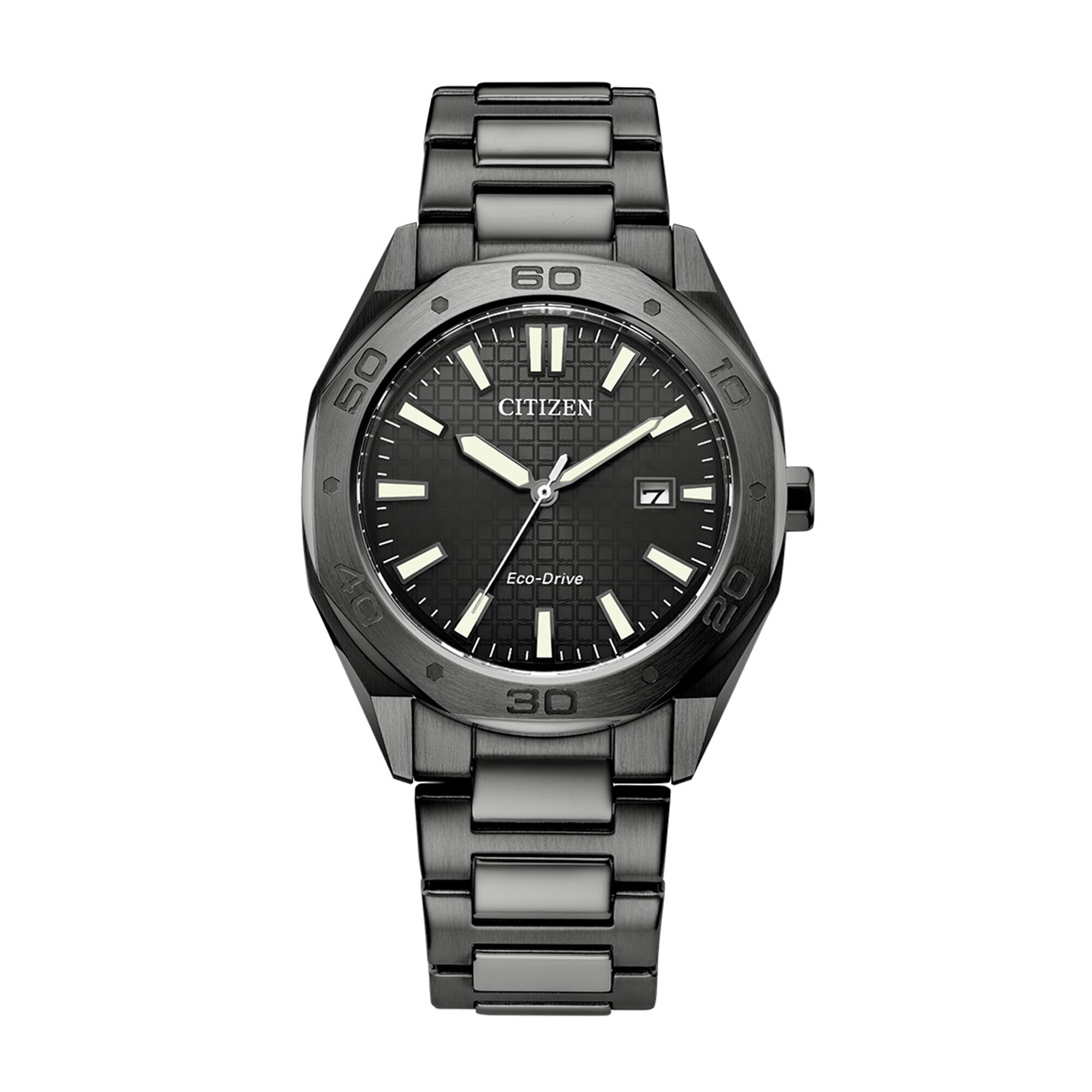 Men's Citizen Eco-Drive® Weekender Grey IP Watch with Grey Dial