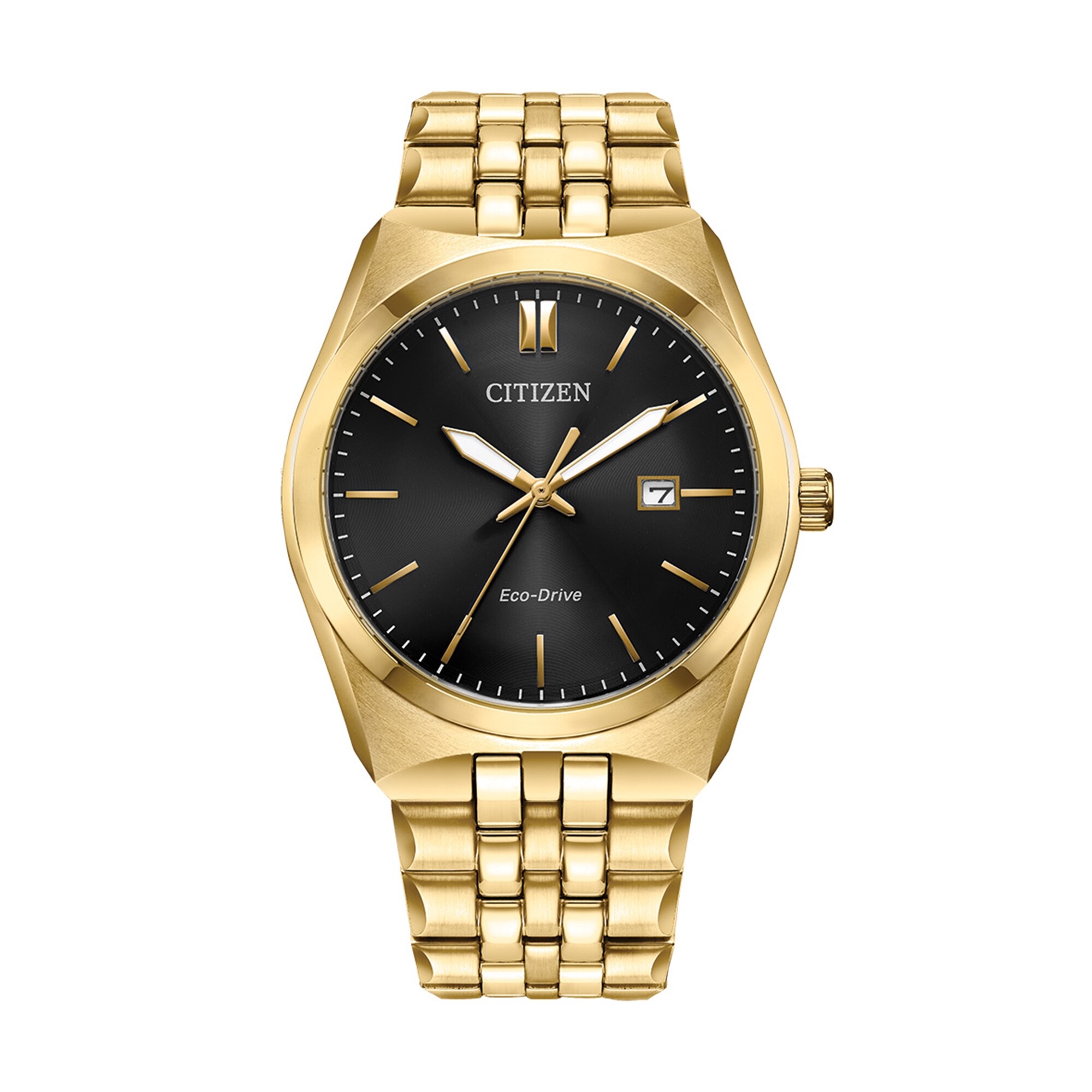 Men's Citizen Eco-Drive® Corso Gold-Tone IP Watch with Black Dial