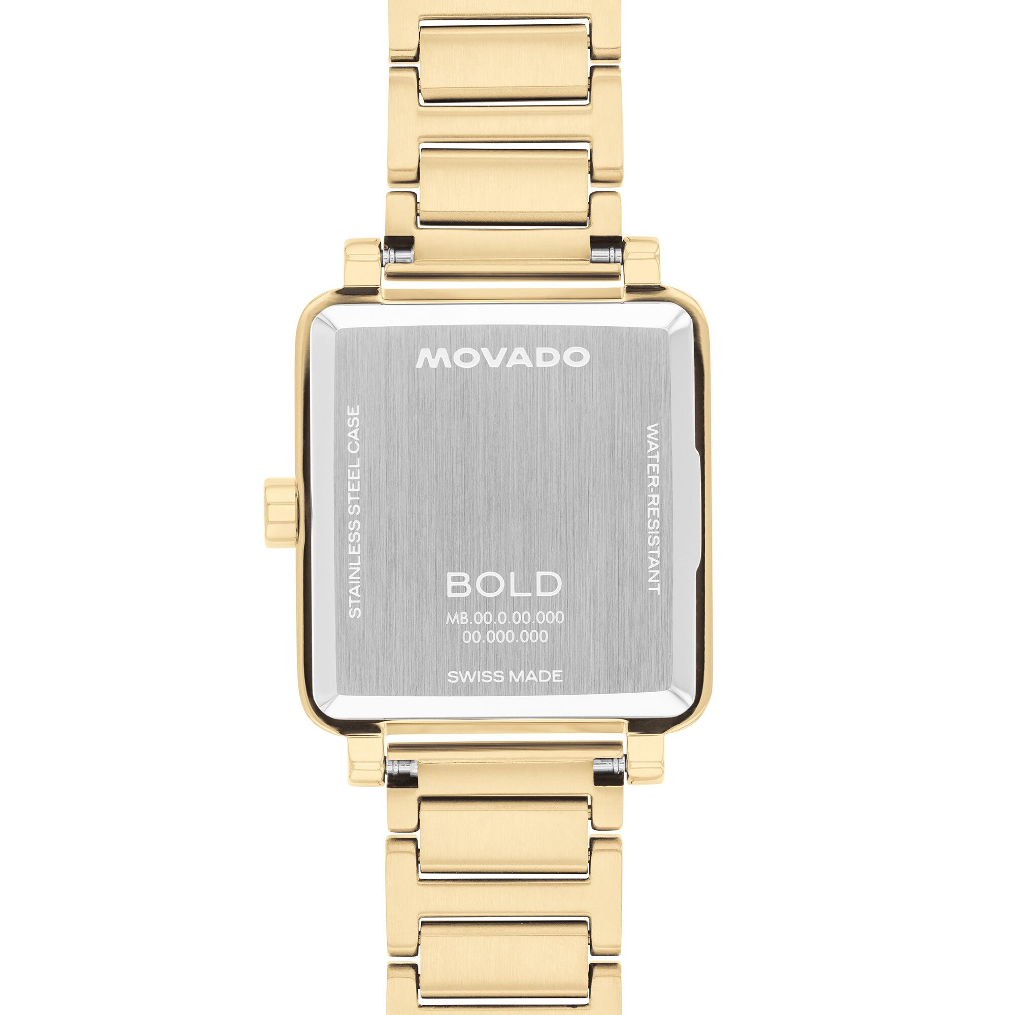 Ladies' Movado Bold® Evolution 2.0 Gold-Tone IP Watch with Square