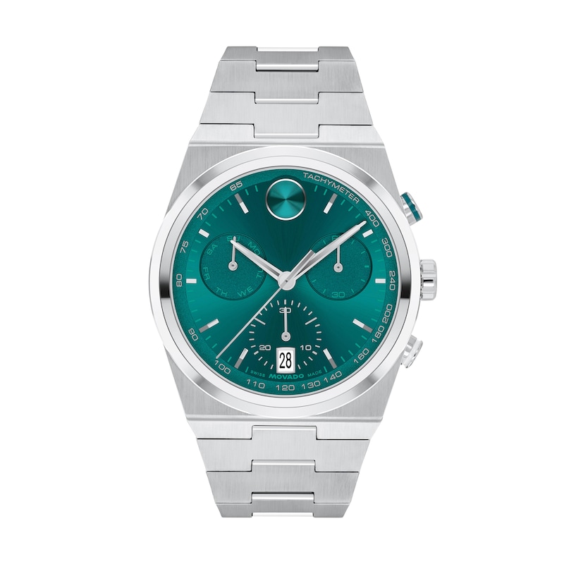 Men's Movado Bold® Quest Chronograph Watch with Green Dial (Model