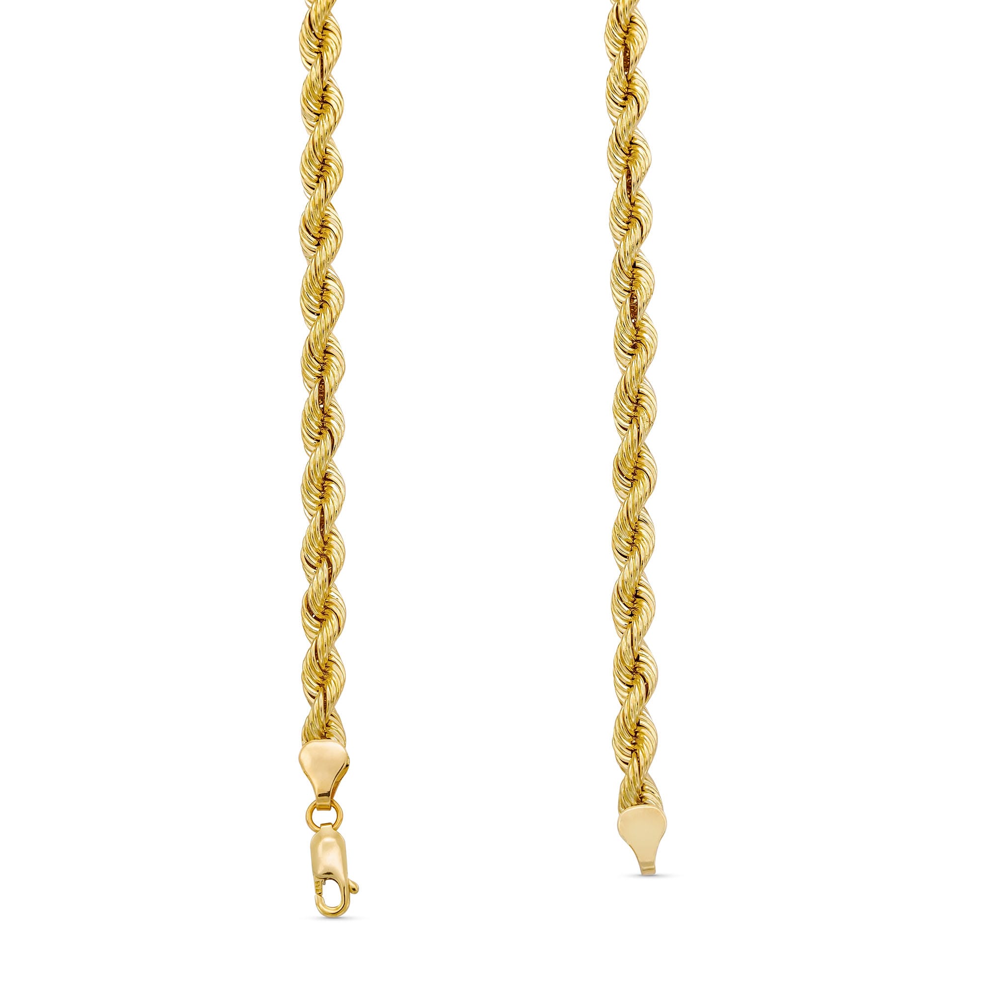 5.7mm Silk Rope™ Chain Necklace in Solid 14K Gold - 24&quot