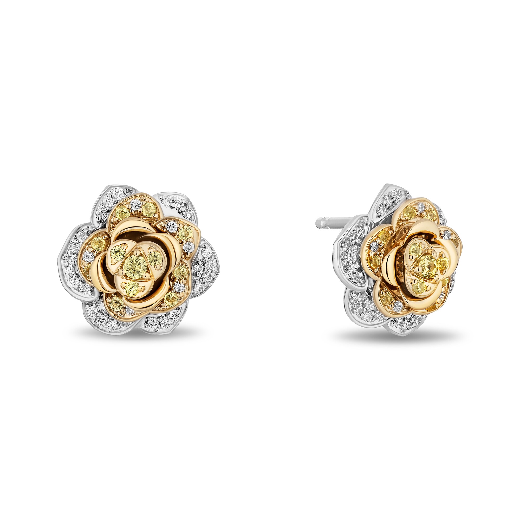 Enchanted Disney Belle Yellow Sapphire and 1/4 CT. T.W. Diamond