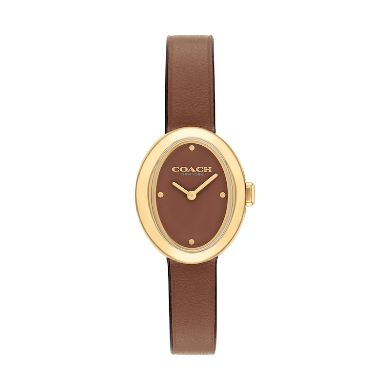 Coach Brown Leather women’s Watch COACH® Outlet | Liz Watch, 24 Mm main image 2