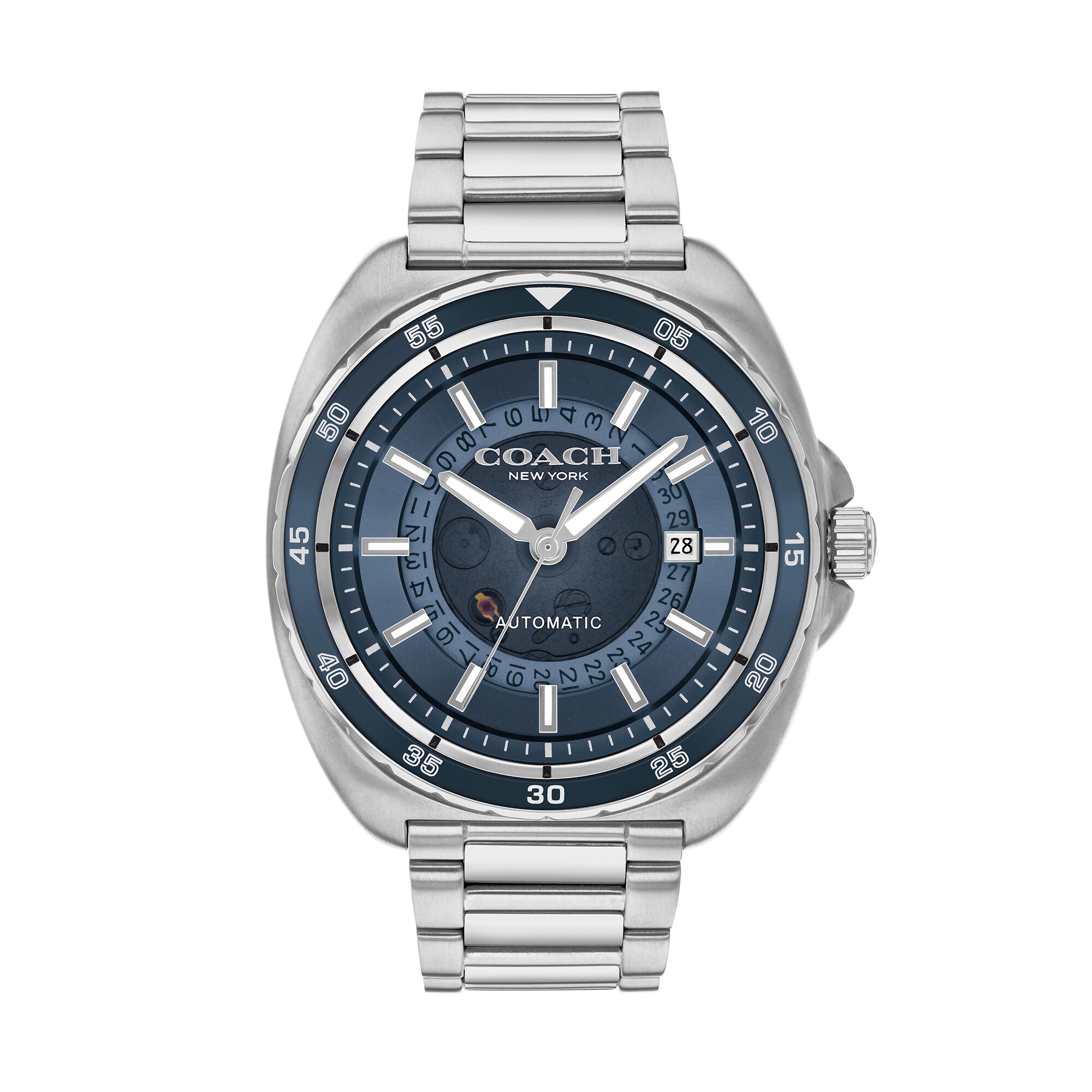 Men's Coach Charter Automatic Watch with Blue Dial (Model