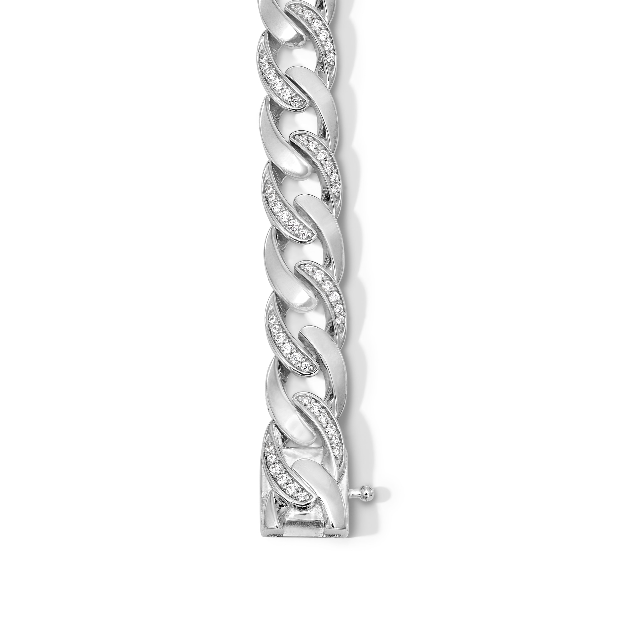 1.00 CT. T.W. Certified Lab-Grown Diamond Curb Chain Bracelet in