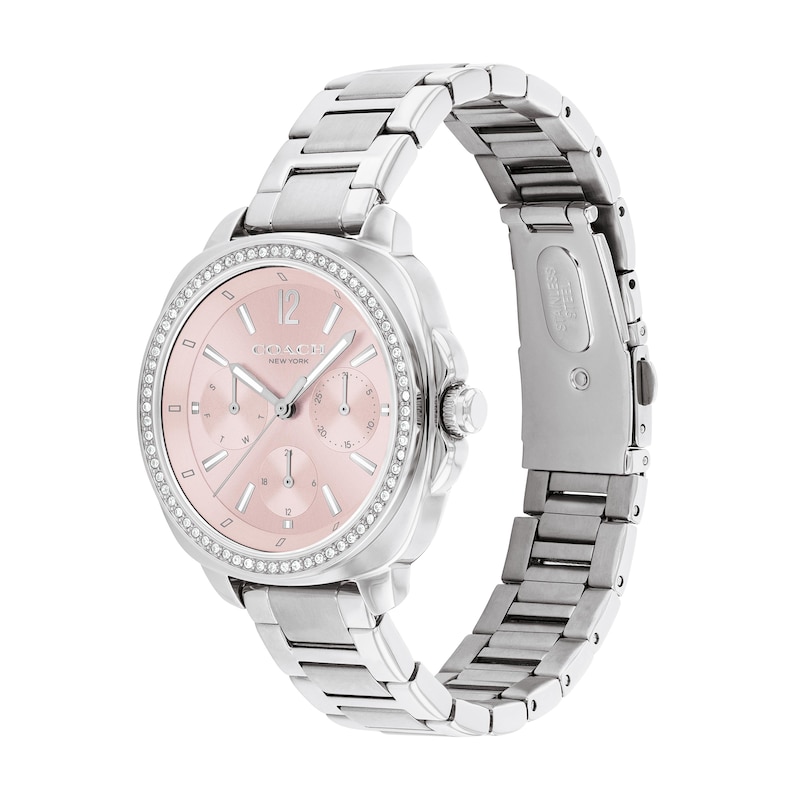 Coach Silver-Tone Crystal Bezel Chronograph Watch Charter Chronograph Watch, 39 Mm | Watches | Coach | COACH® main image 3
