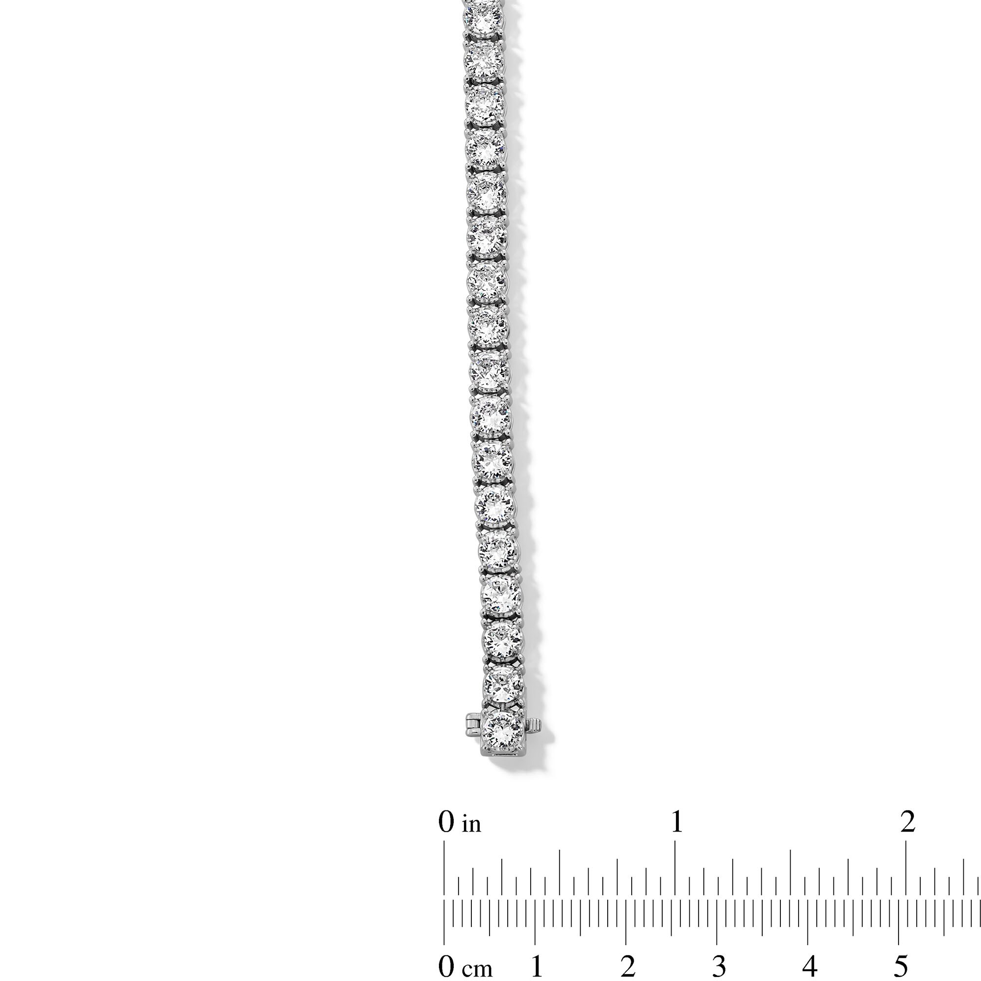 8 CT. T.W. Lab-Grown Diamond Tennis Bracelet in 10K White Gold (I