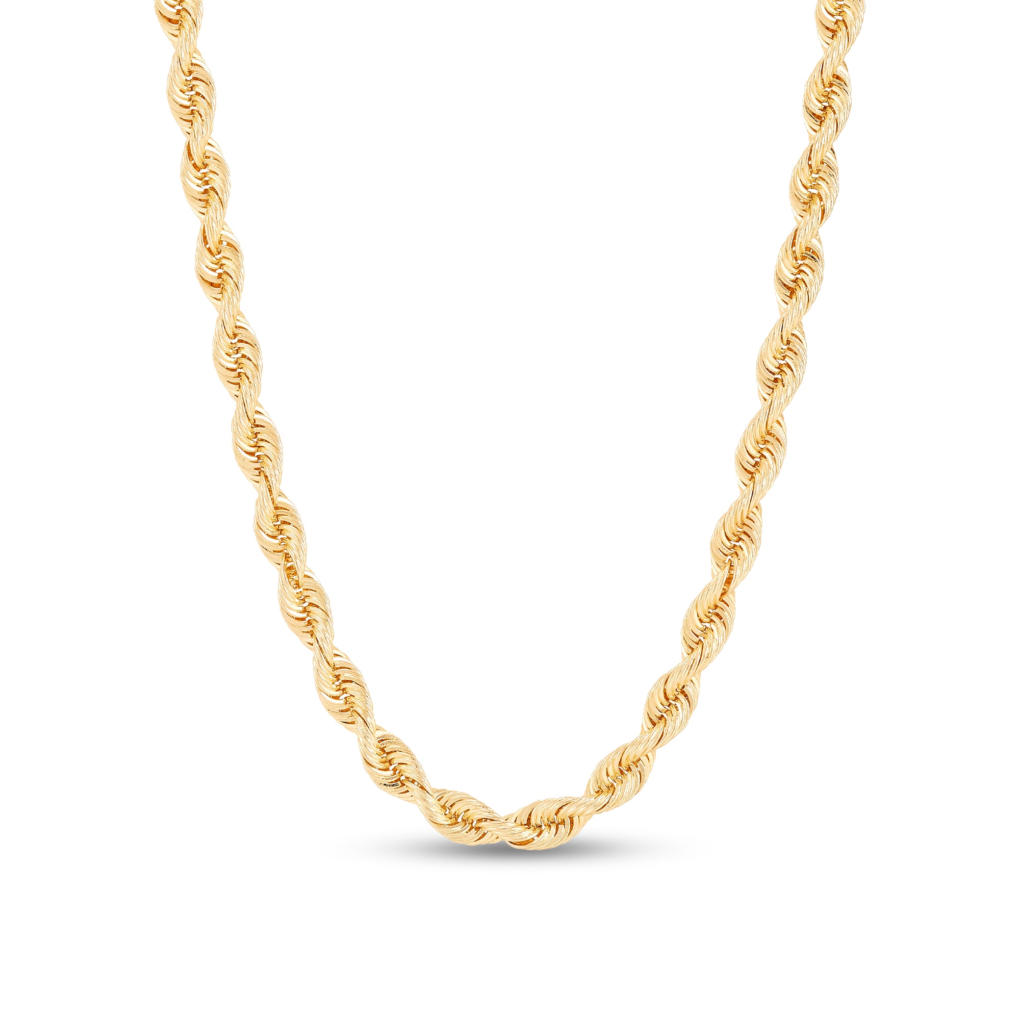 4.5mm Silk Rope™ Chain Necklace in Solid 14K Gold - 20&quot