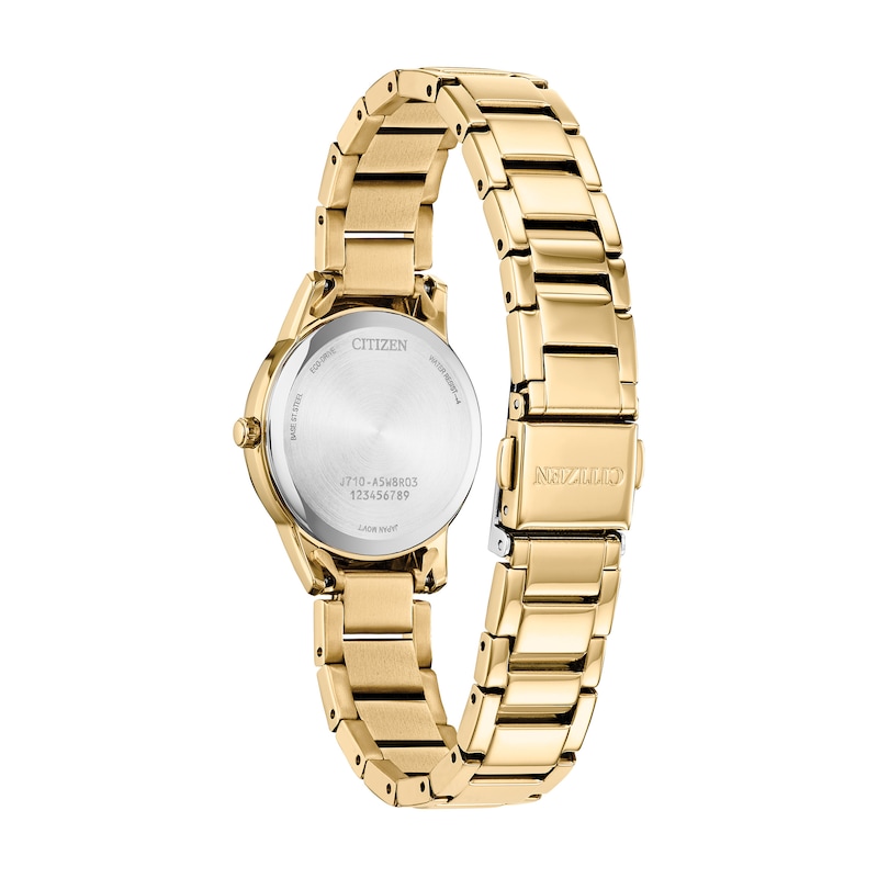 Ladies’ Citizen Eco-Drive® Dress Classic Gold-Tone IP Watch with  Mother-of-Pearl Dial (Model: FE1242-78D)