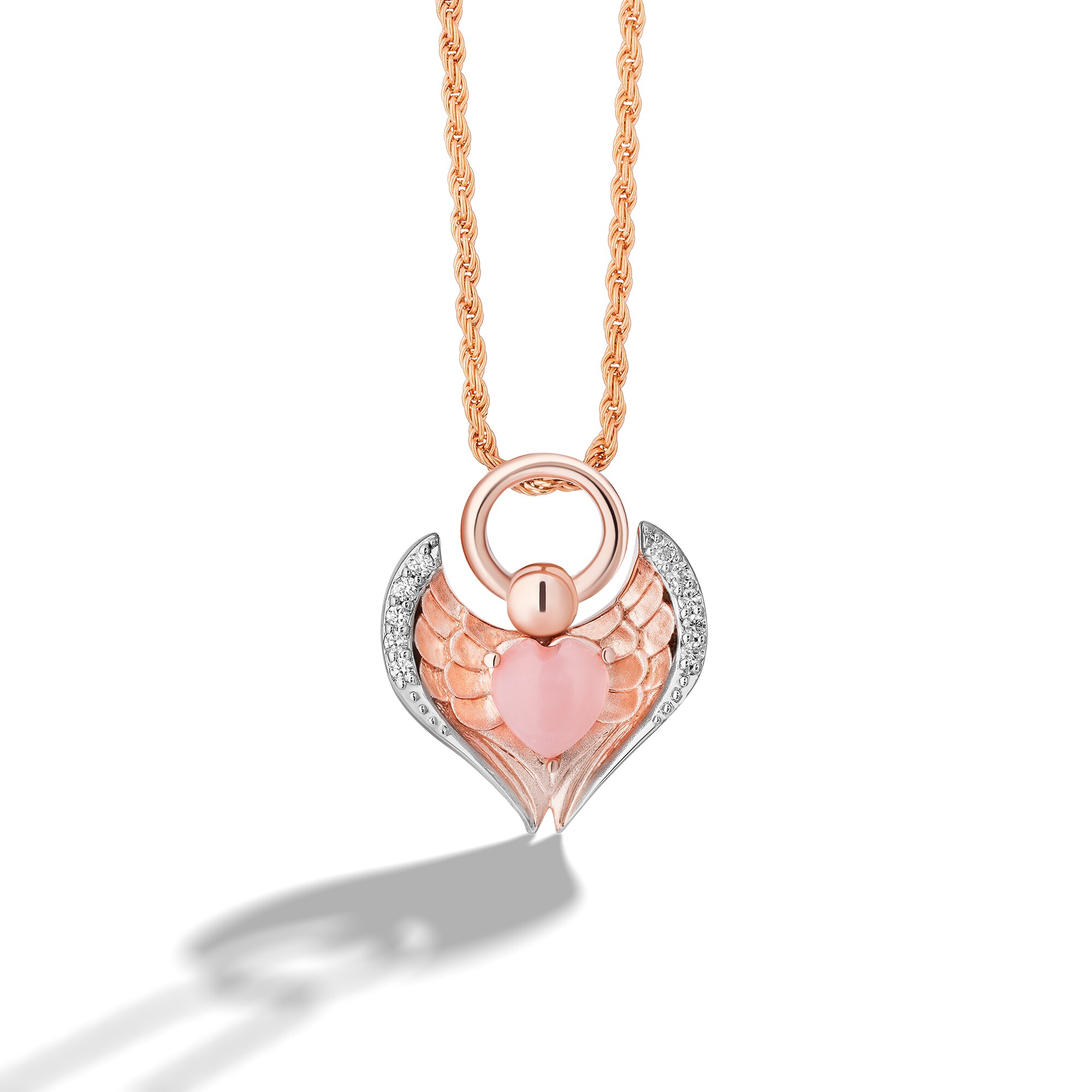 Limor Mindful Jewellery Archangels: Chamuel Heart-Shaped Pink Opal