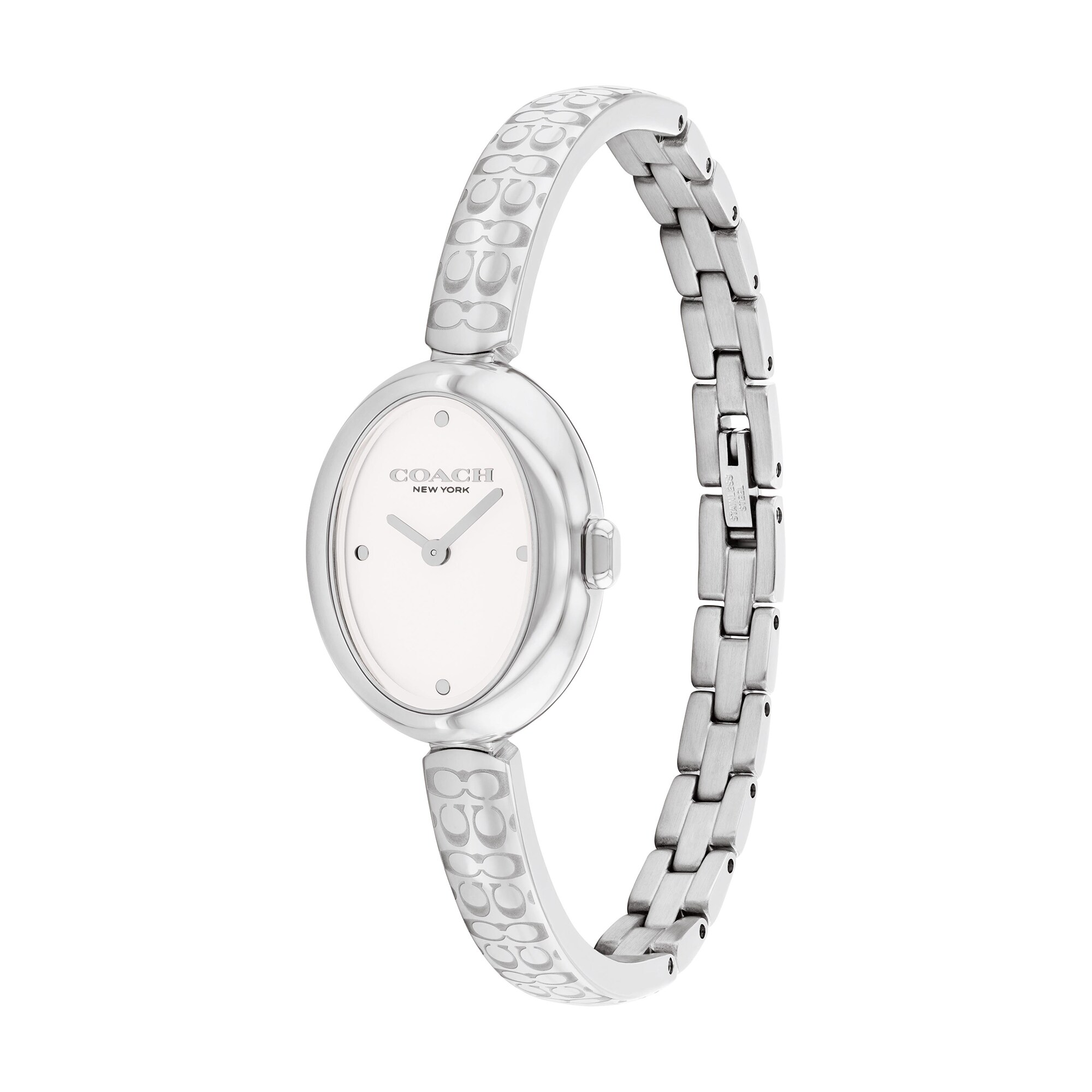 Ladies' Coach Sammy Bangle Watch with Oval White Dial (Model
