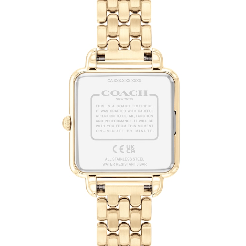 Coach square face watch gold. 14504496a.jpg?sw=800&sh=800&sm=fit main image 3