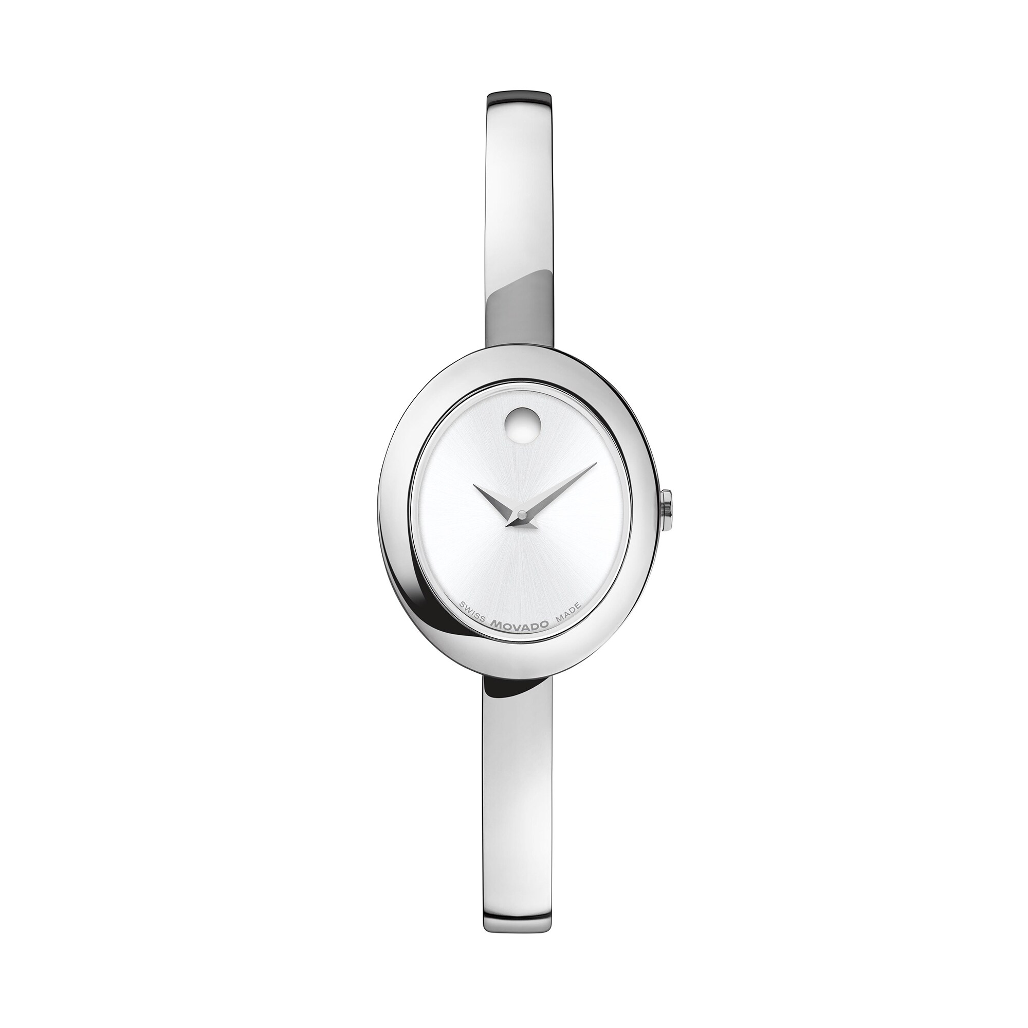 Ladies' Movado Museum® Bangle Watch with Silvery-White Sunray Dial