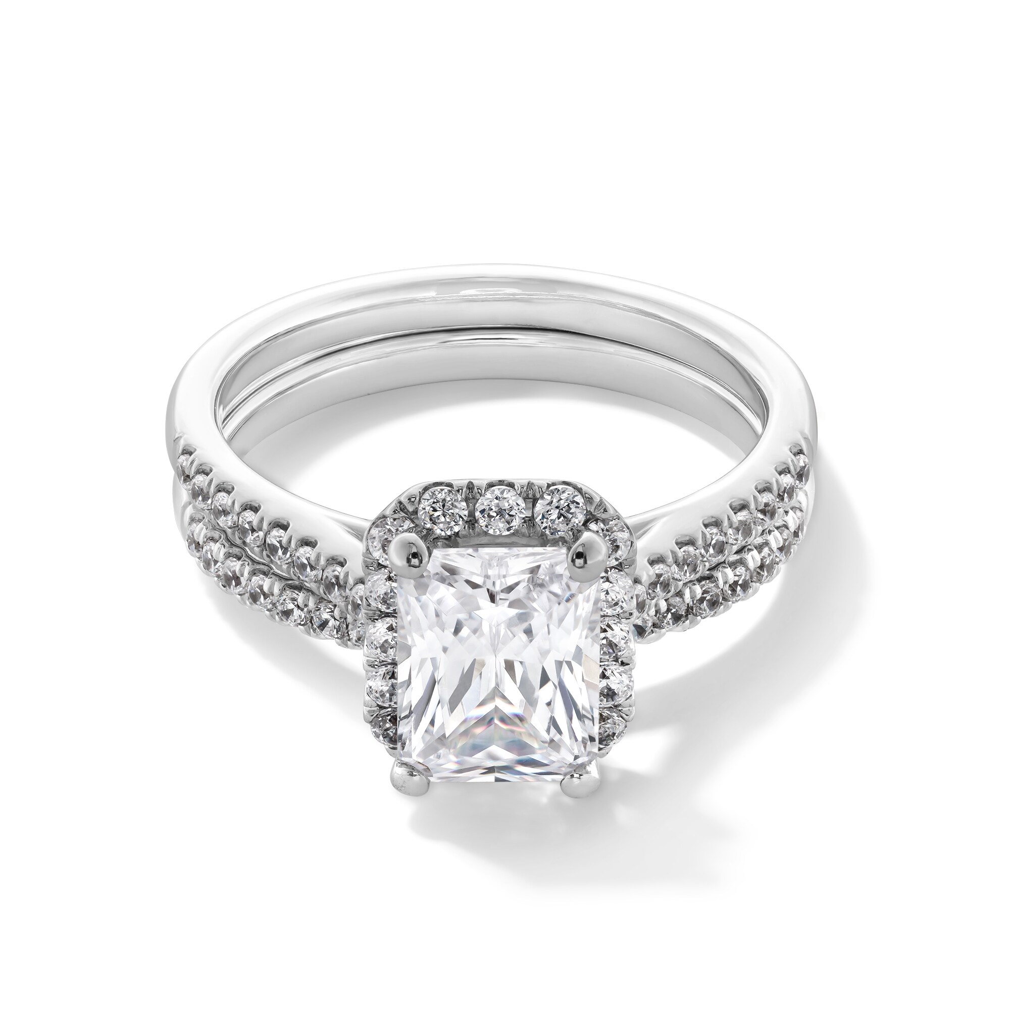 2 CT. T.W. Radiant-Cut Certified Lab-Grown Diamond Frame Bridal