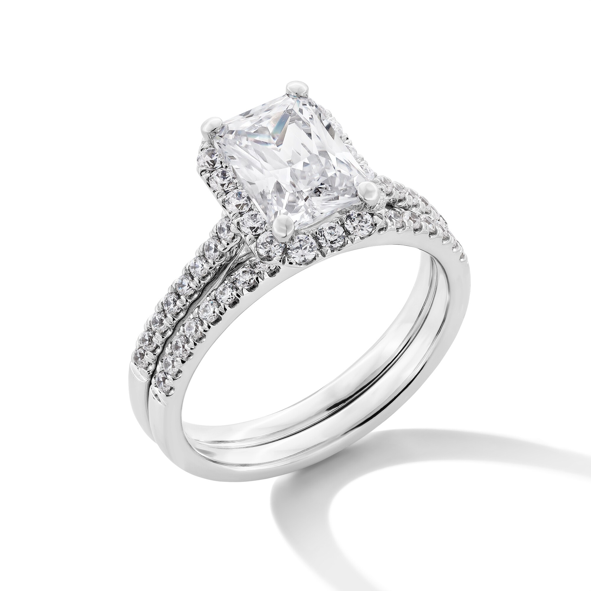2 CT. T.W. Radiant-Cut Certified Lab-Grown Diamond Frame Bridal
