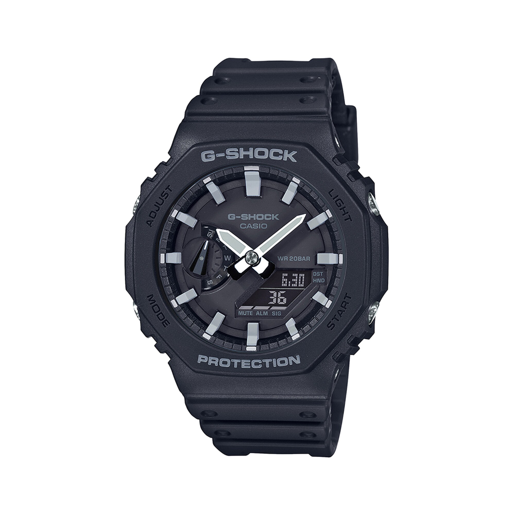 Men's Casio G-Shock Icon Analog-Digital Black Resin Strap Watch