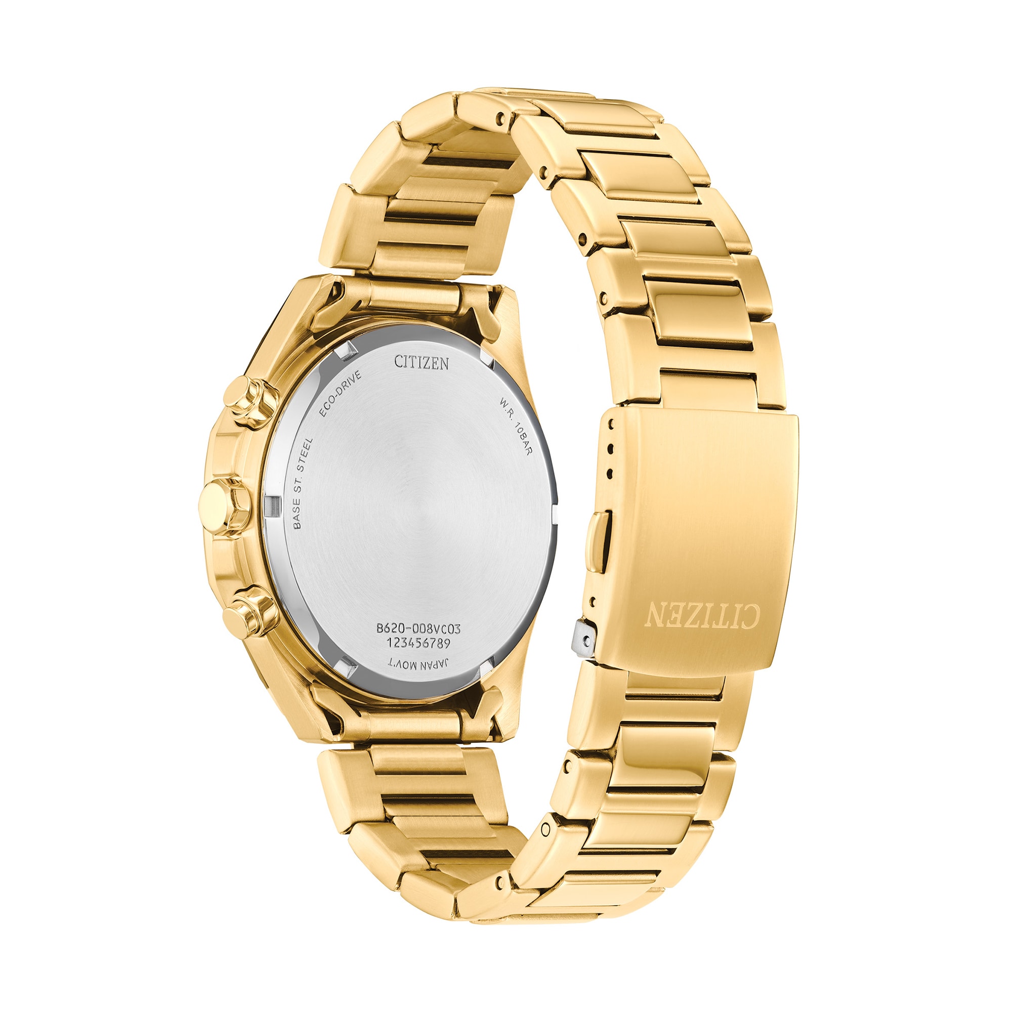 Men's Citizen Eco-Drive® Dress Classic Gold-Tone IP Chronograph