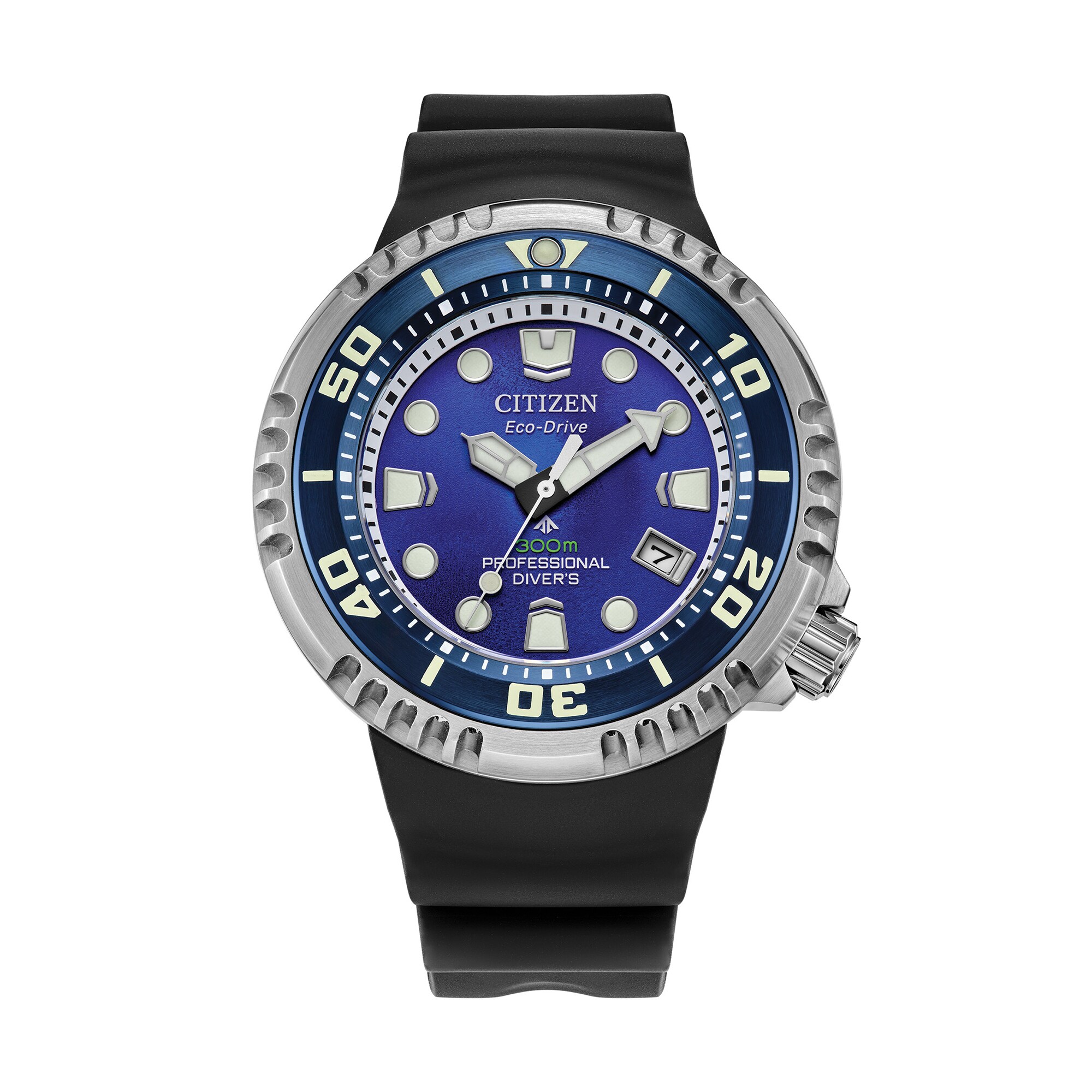 美品 CITIZEN Eco-Drive BZ1025-02F Men's Citizen Eco-Drive® Promaster Professional Diver Black Strap