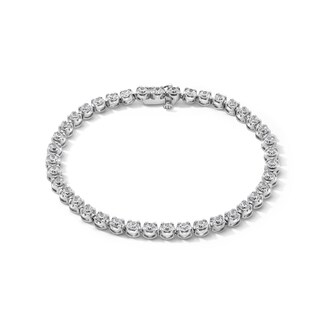 Sterling Silver Tennis Fine Diamond Bracelets for sale