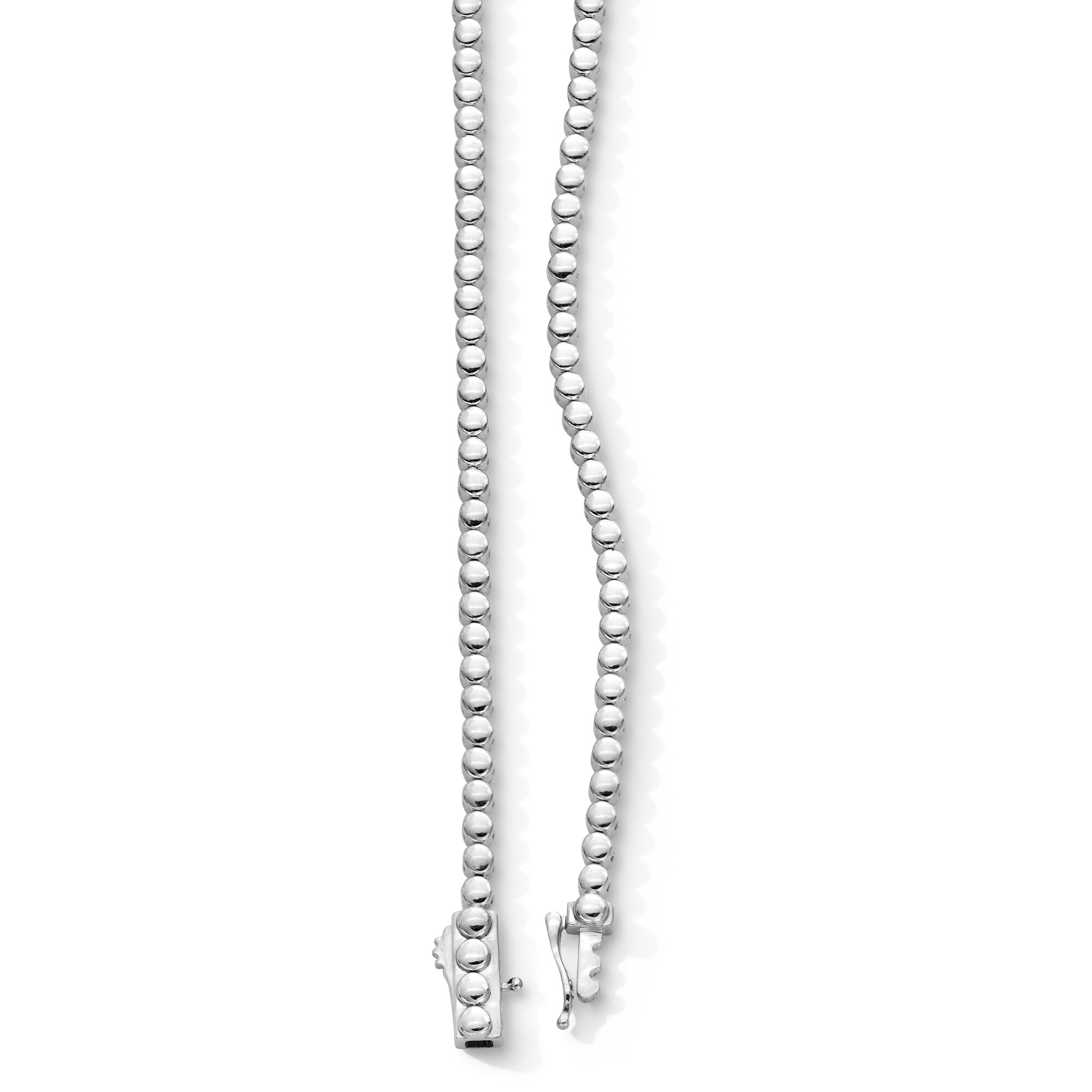 3 CT. T.W. Lab-Grown Diamond Tennis Necklace in Sterling Silver (F